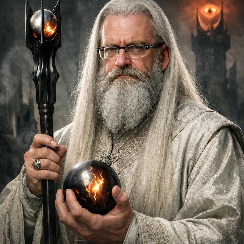 combinee Grzegorz Braun with Saruman