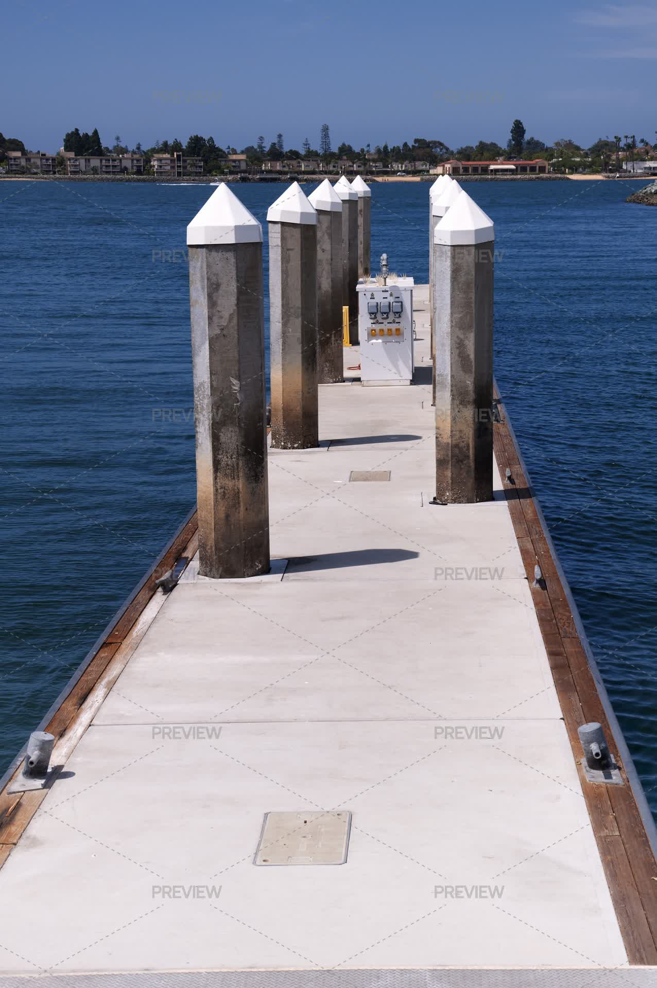 Cement Pier San Diego California - Stock Photos | Motion Array