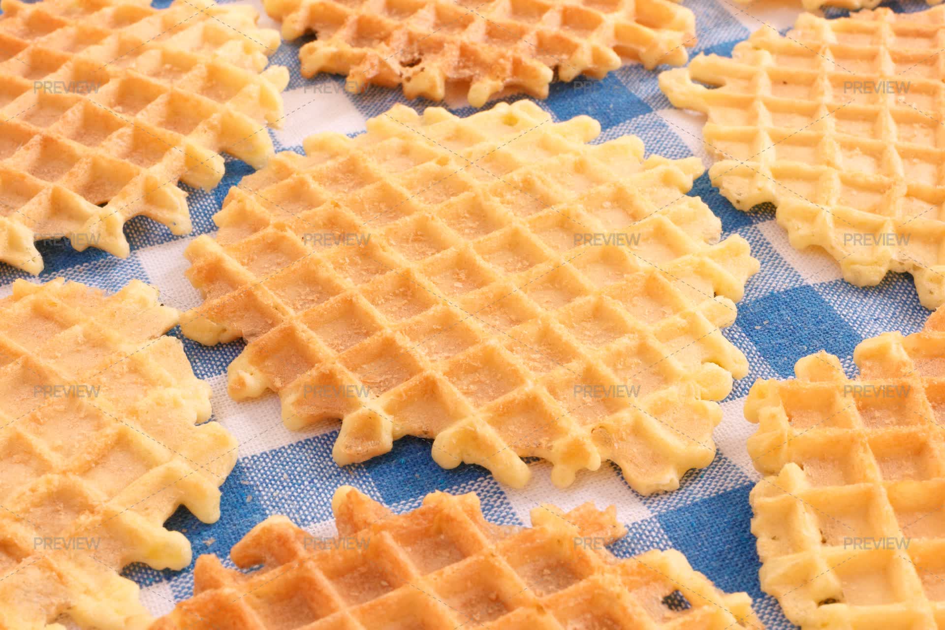 Waffles Array Blank Baked Waffles - Stock Photos | Motion Array