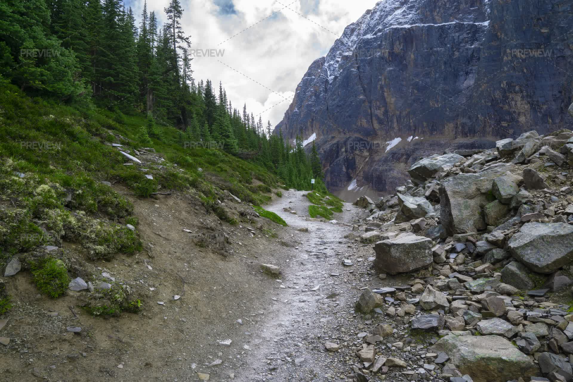 Rugged Path Over Mountain Pass - Stock Photos | Motion Array