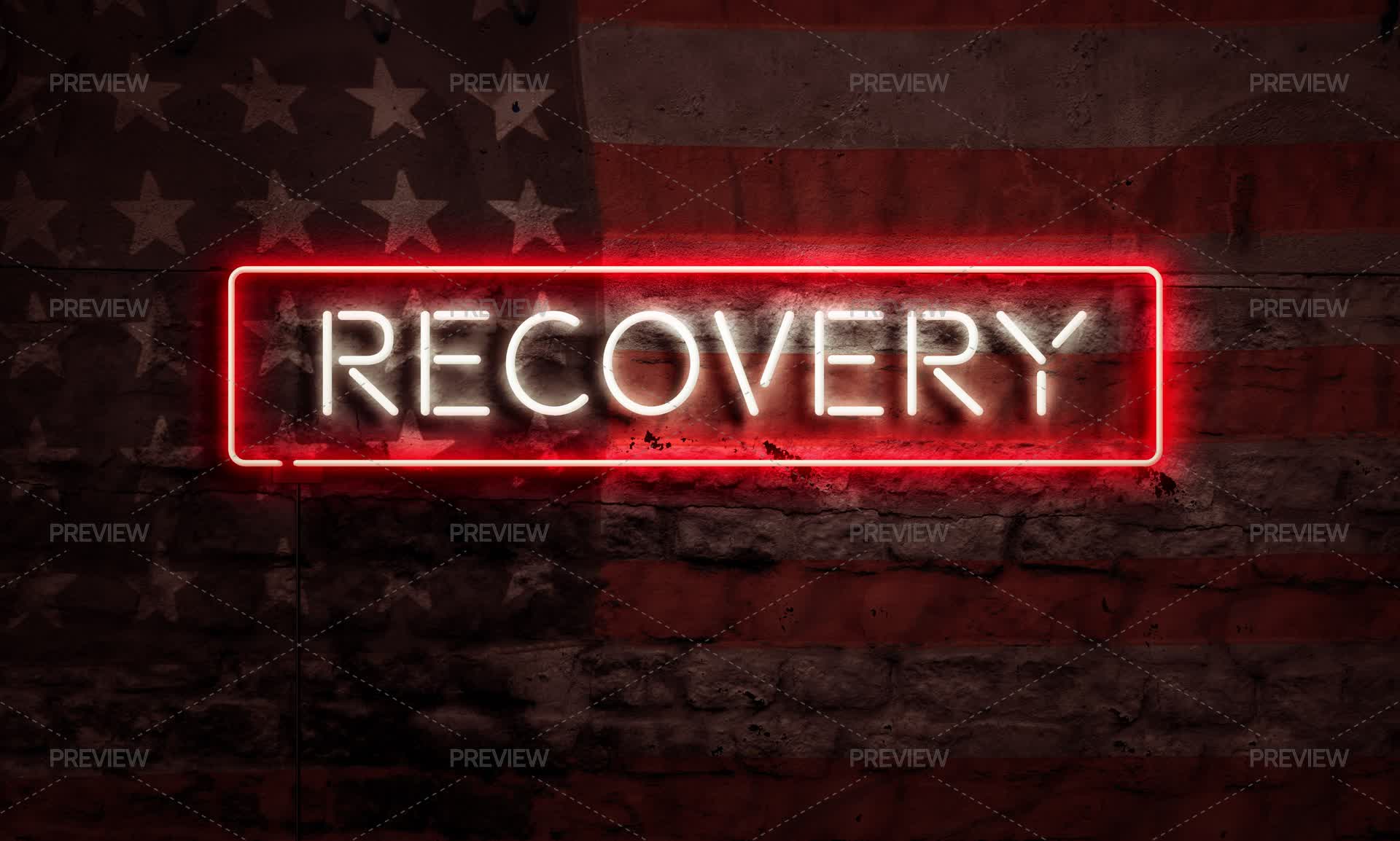 Recovery Neon Sign - Stock Photos | Motion Array