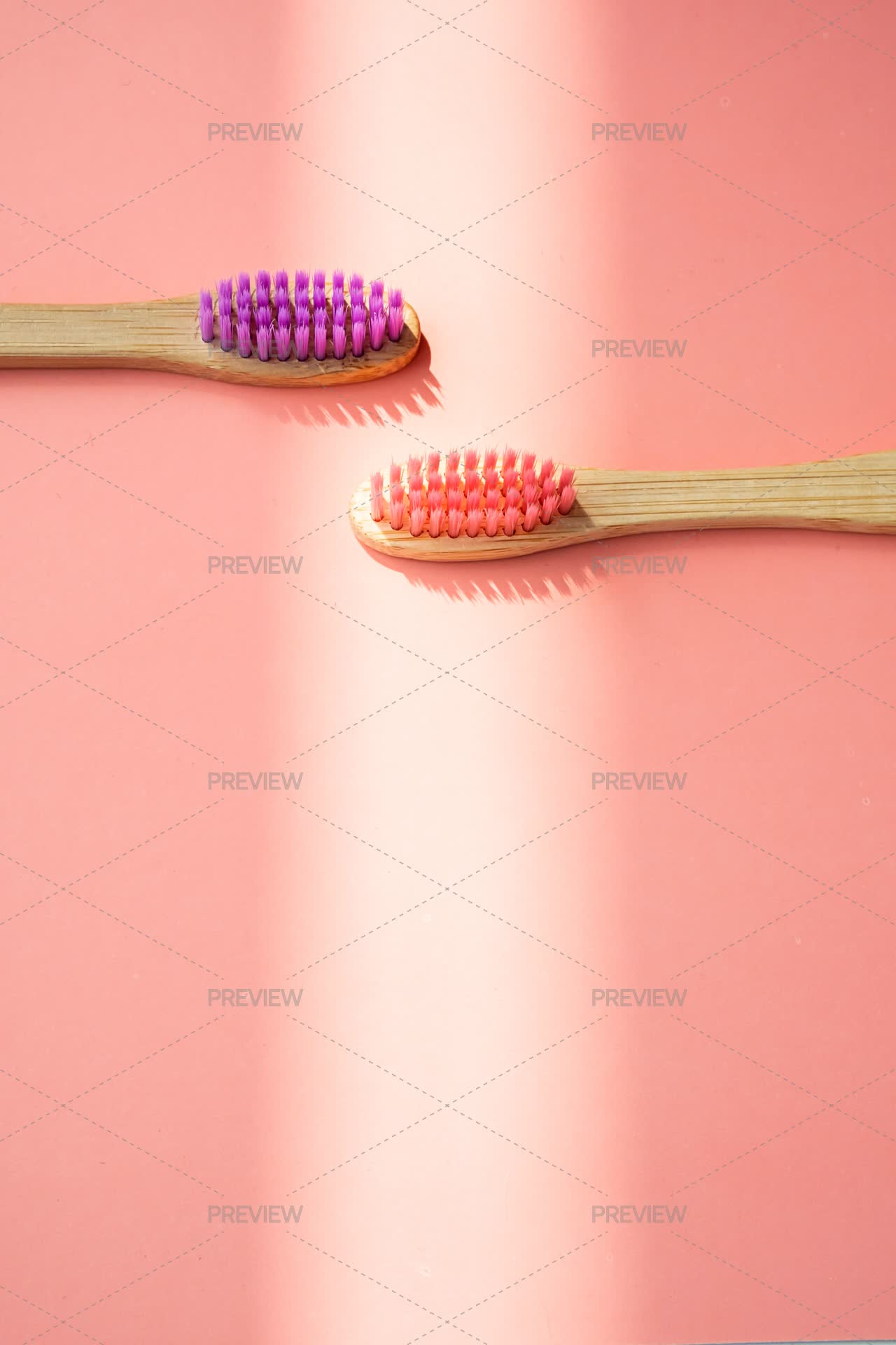 Toothbrush High Resolution Natural Bamboo Toothbrushes - Stock Photos | Motion Array