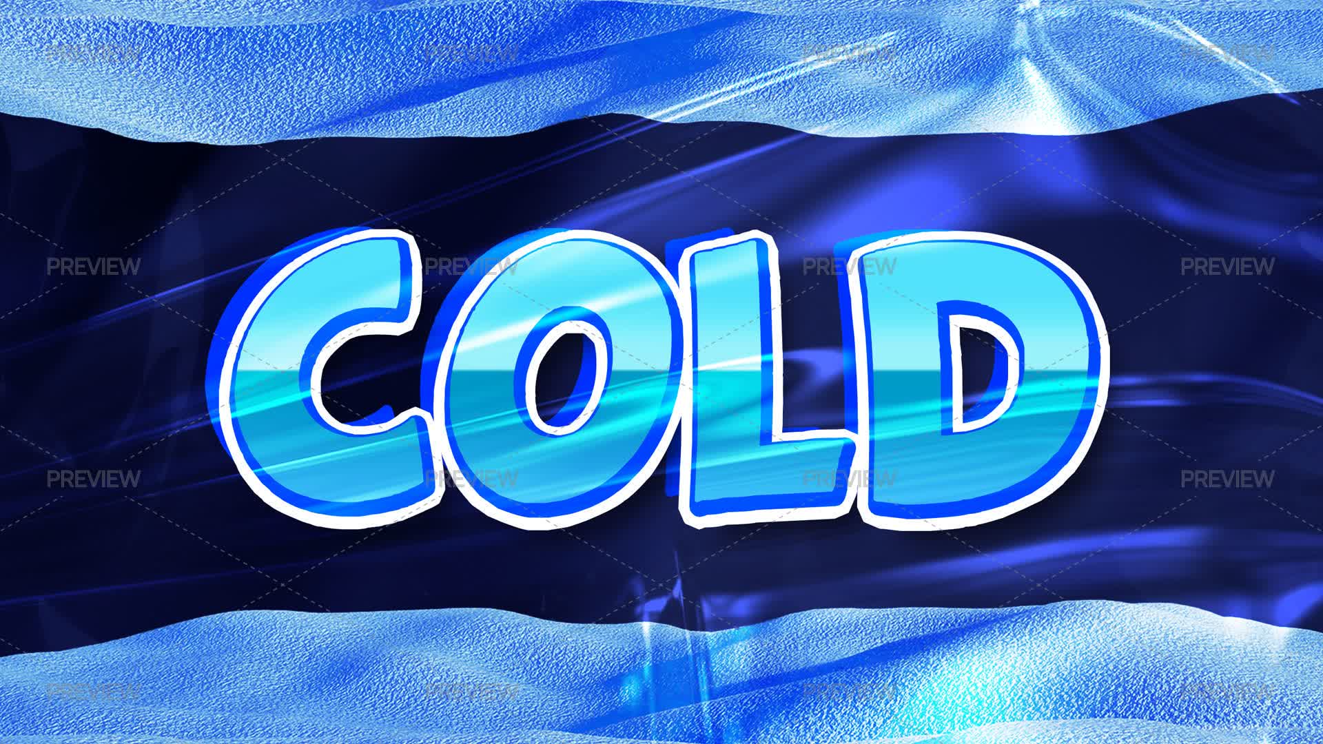 Cold Text Effect - Graphics | Motion Array