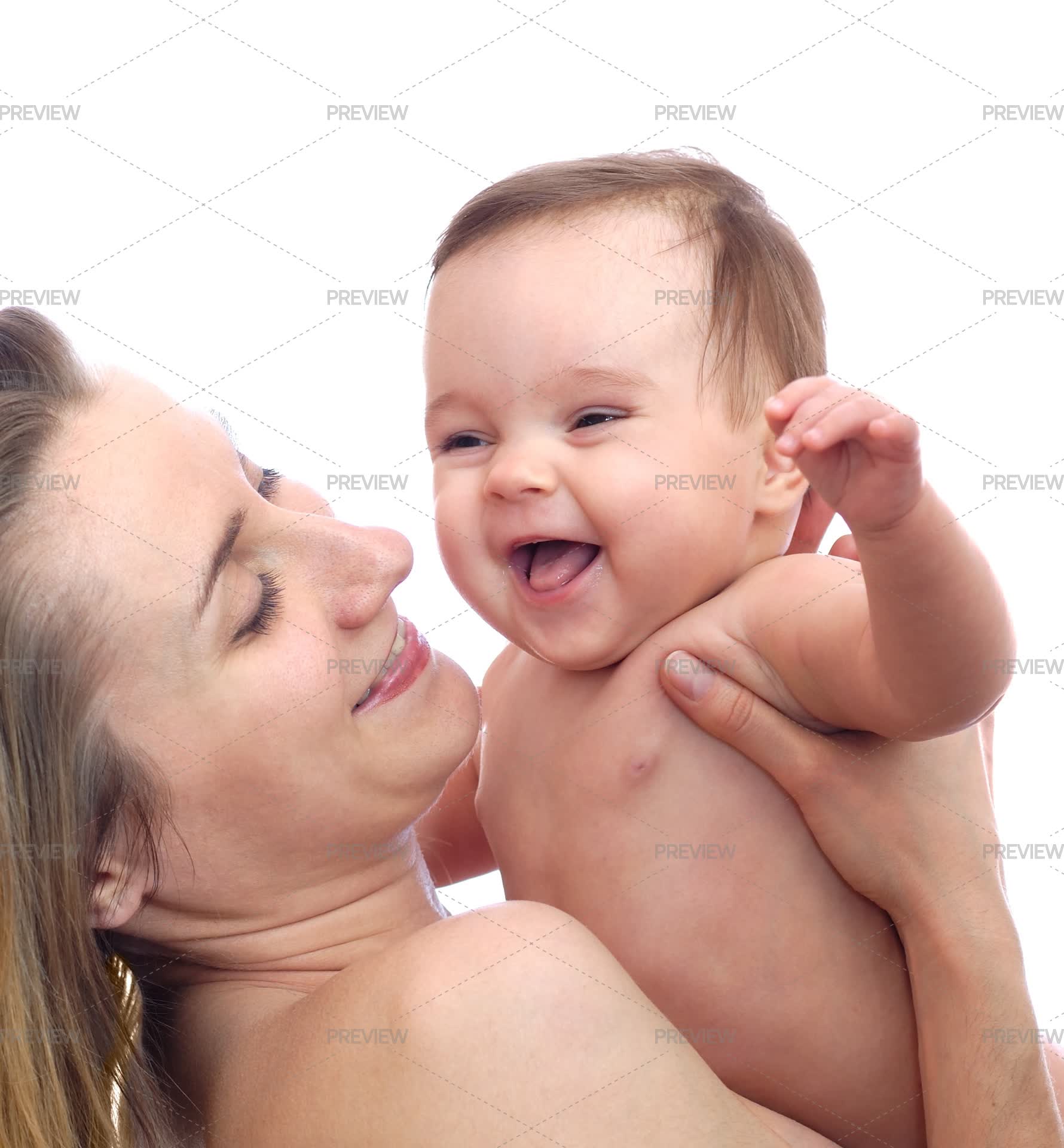naked mom and child Mom Holding Naked Baby - Stock Photos | Motion Array
