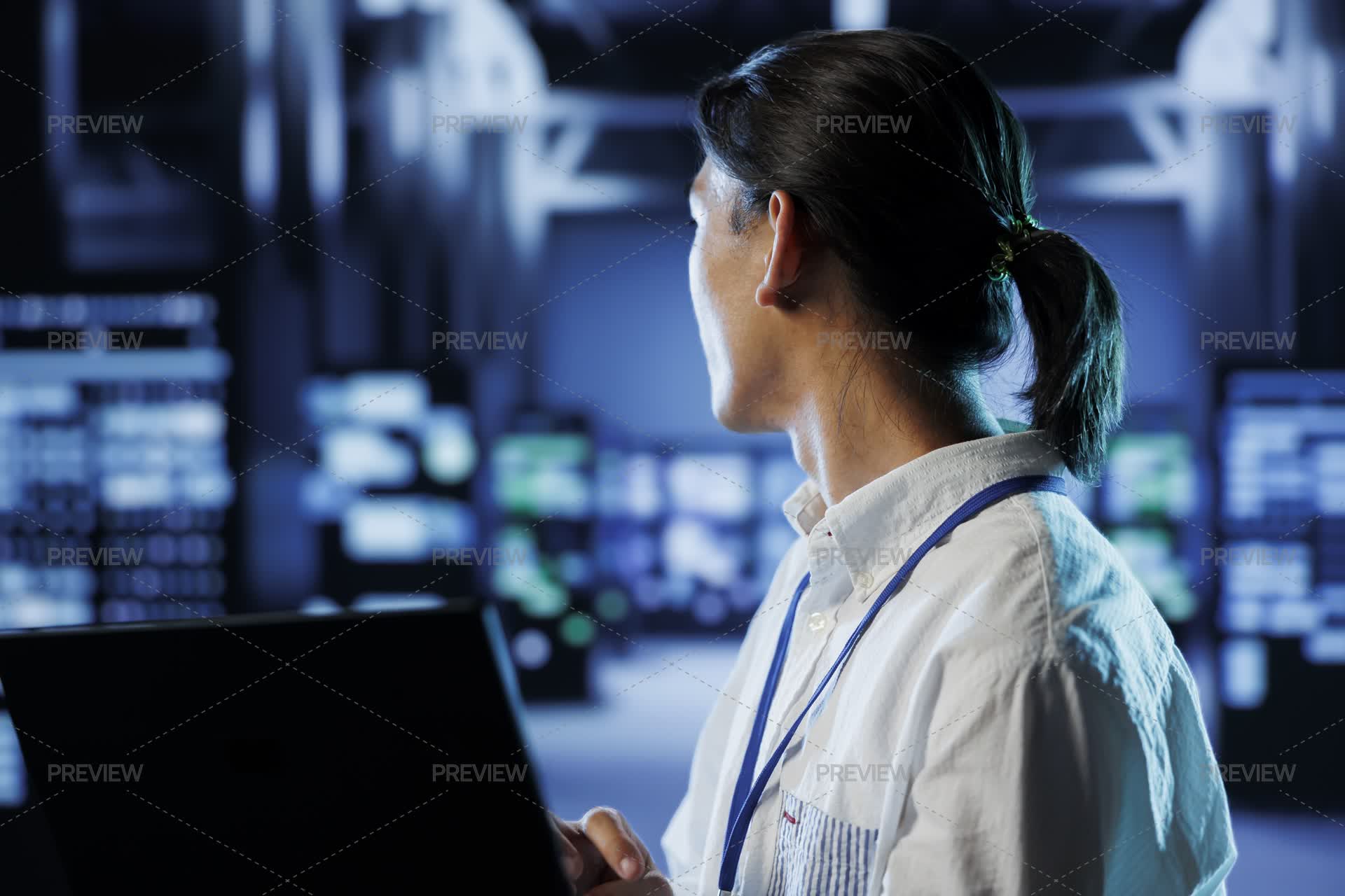 Programmer Preventing A Server Overload - Stock Photos | Motion Array