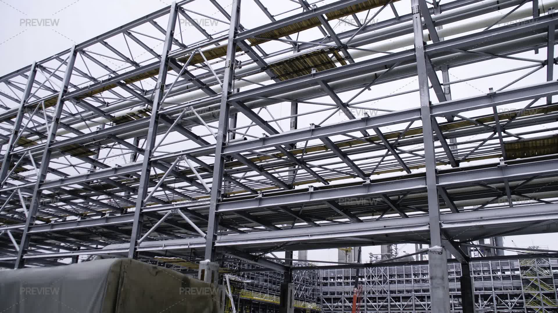 Array Scaffold Scaffolding Installation At Tank - Stock Photos | Motion Array