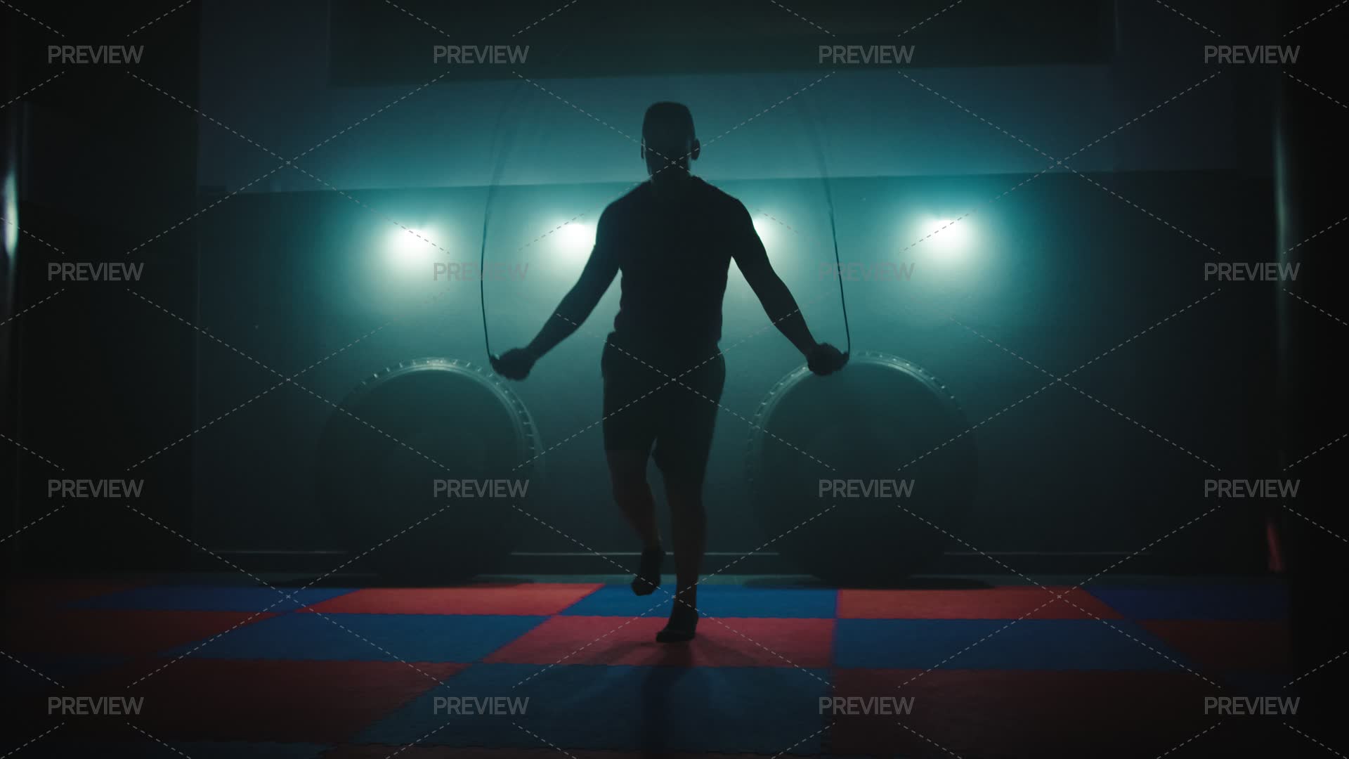 A Jumping Rope To Improve Muscle - Stock Photos | Motion Array