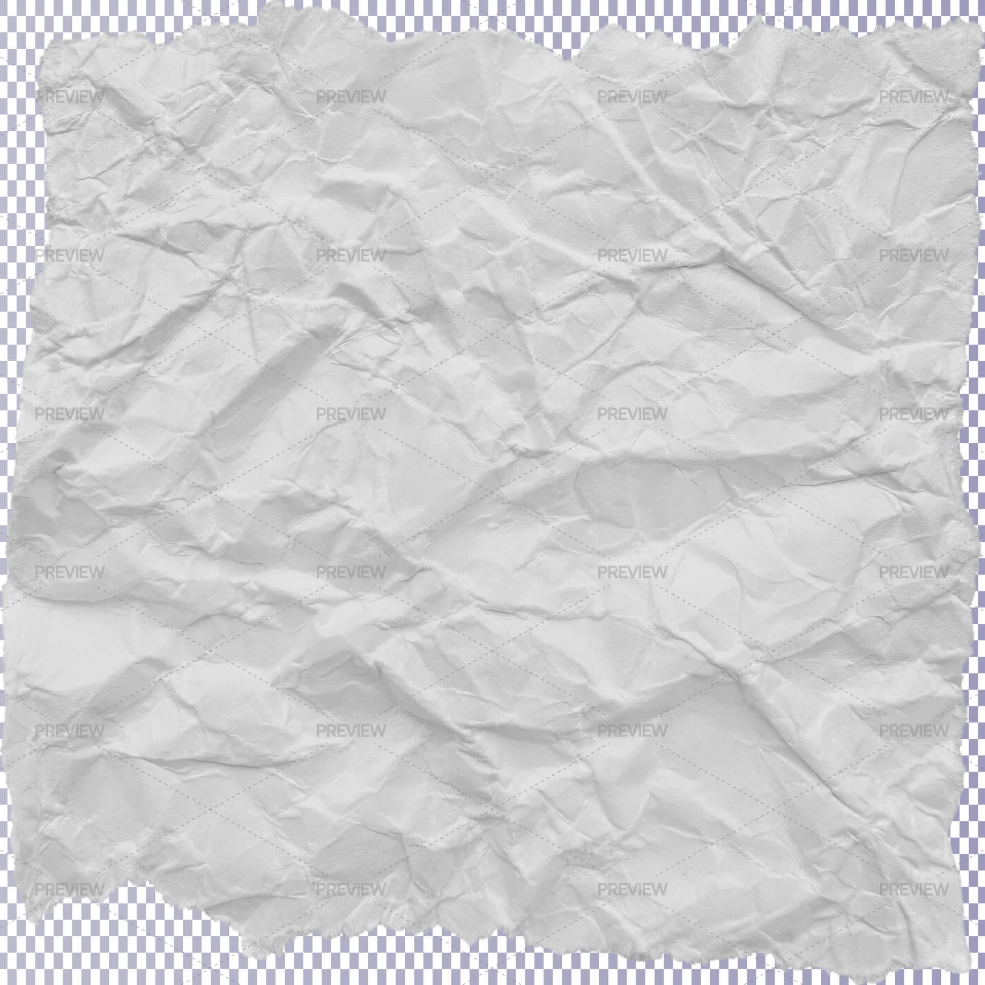 White Ripled Paper White Ripped Crumpled Paper Piece - Stock Photos | Motion Array