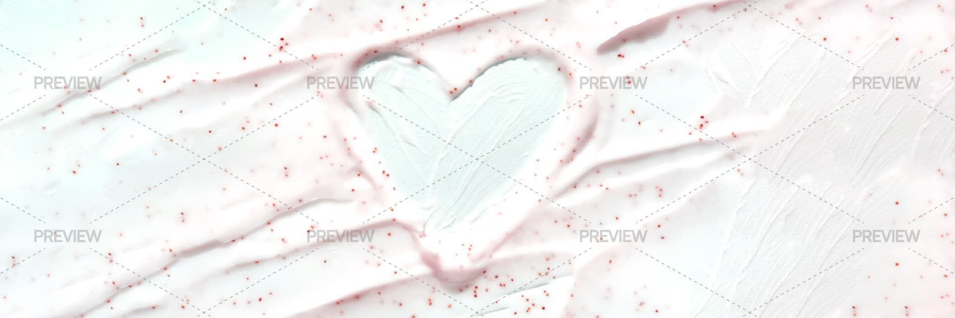 Shape Scrub Face Scrub Texture. Heart Shape. Cream Skincare Cosmetic. Organic ...