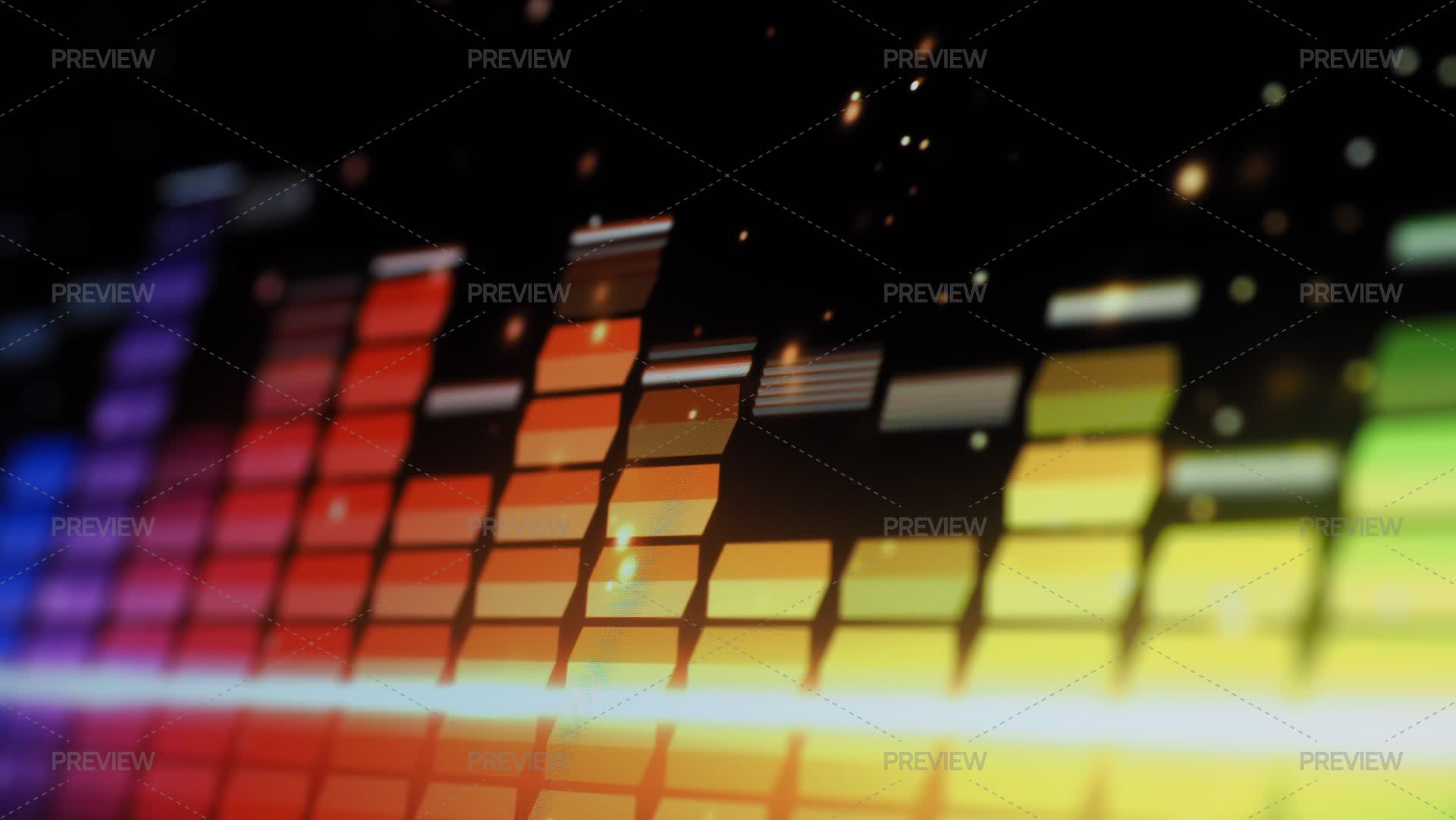 Music Or Sound Wave On Monitor. Colorful Sound Visualizer Abstract ...