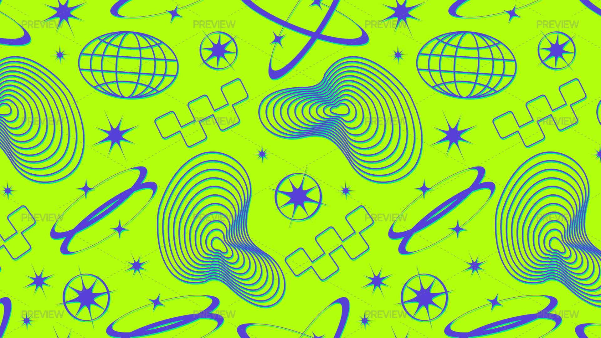 Y2k Pattern Design Y2k Seamless Pattern - Graphics | Motion Array