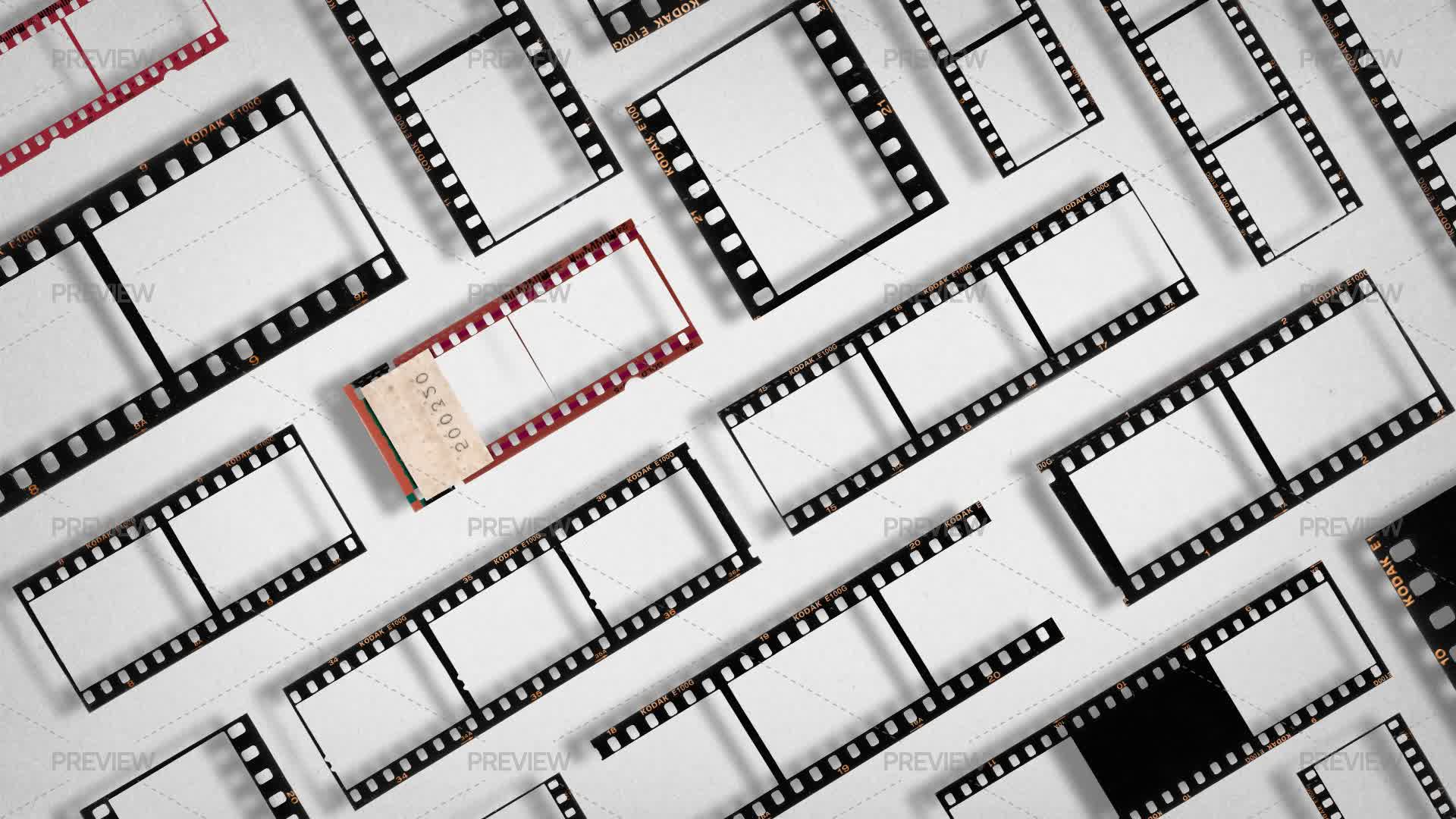 30 Negative Film Frames - Graphics | Motion Array