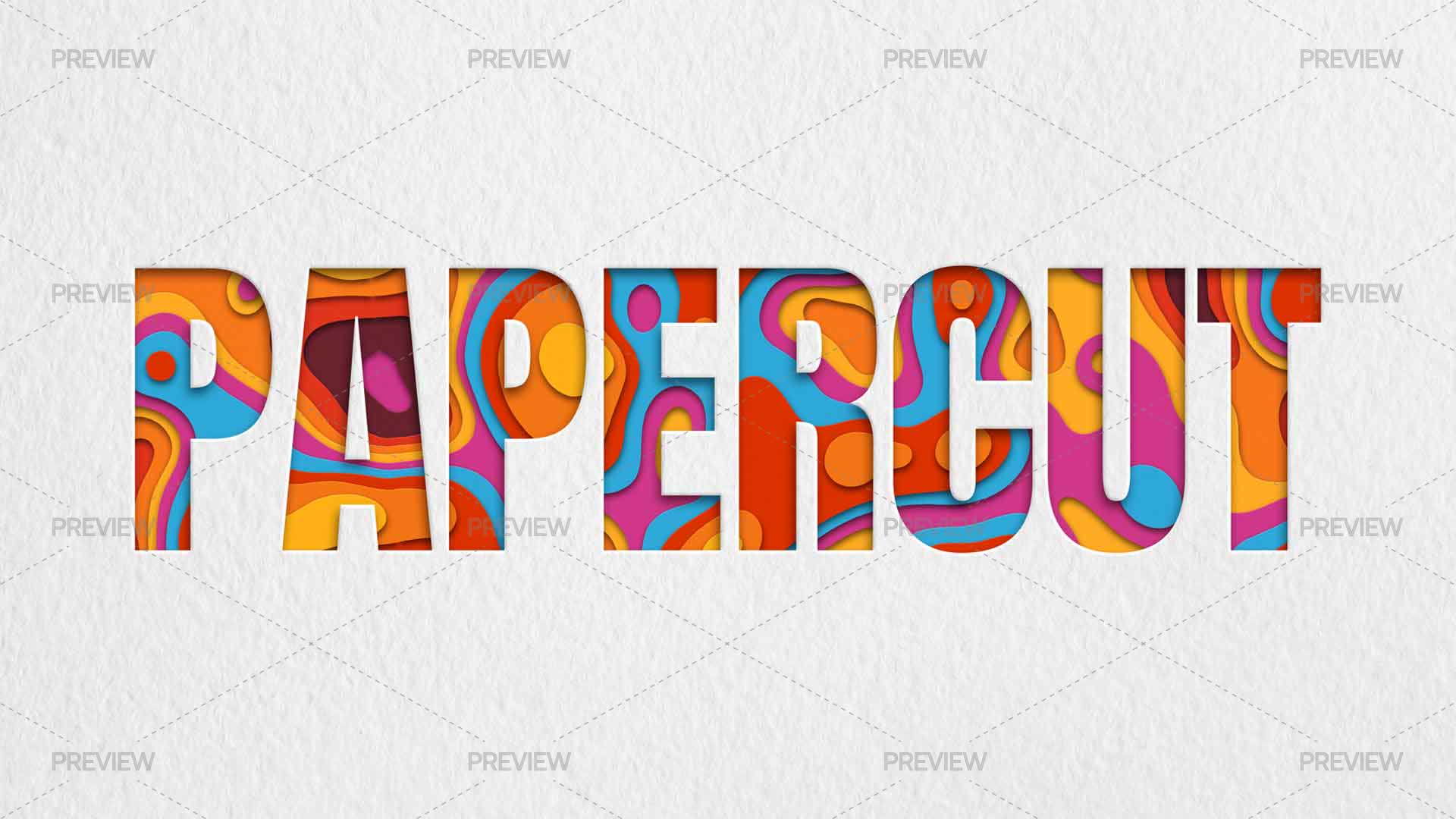 Papercut Text Effect - Graphics | Motion Array