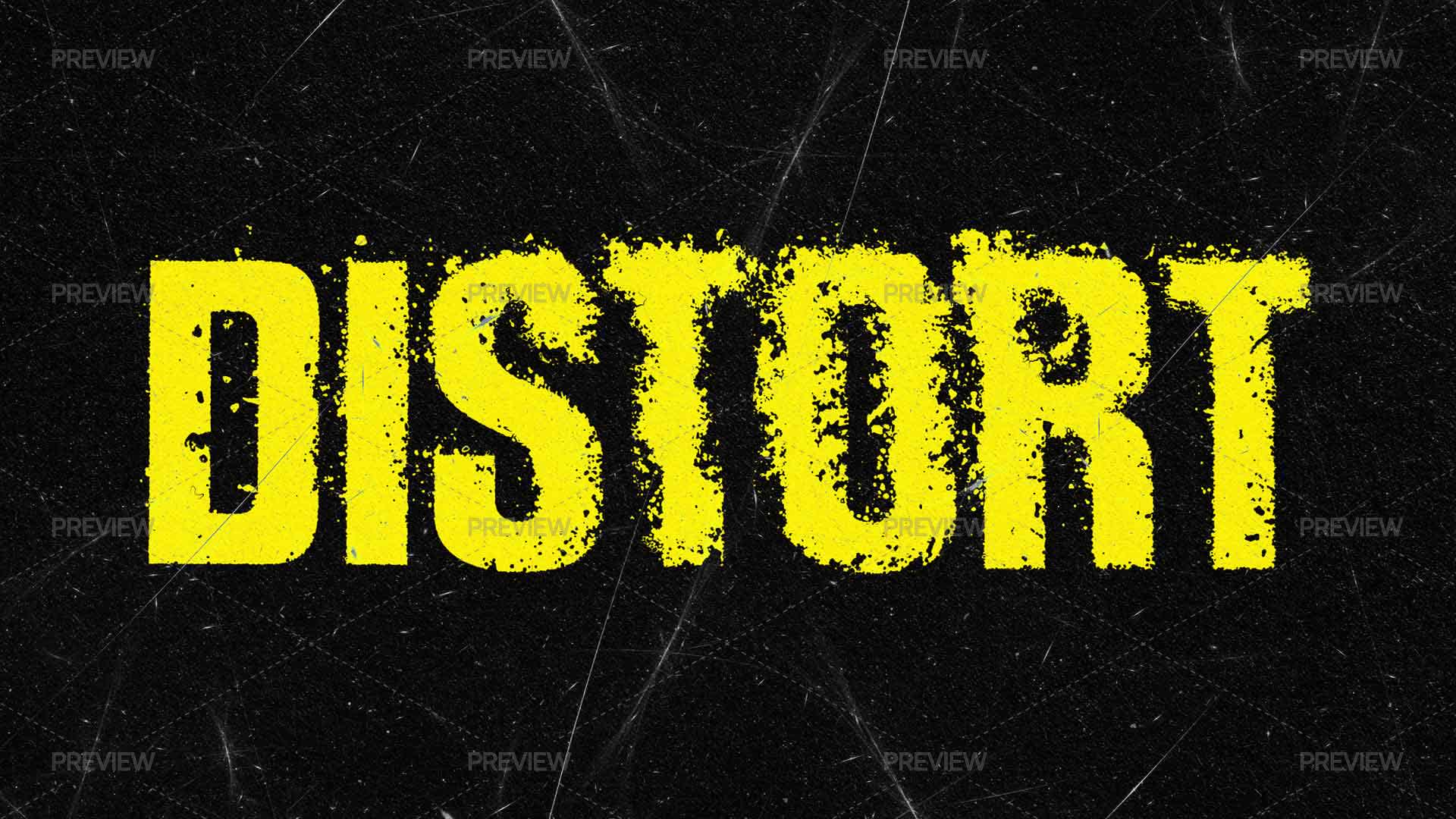 Sprayed Distorted Text Effect - Graphics | Motion Array