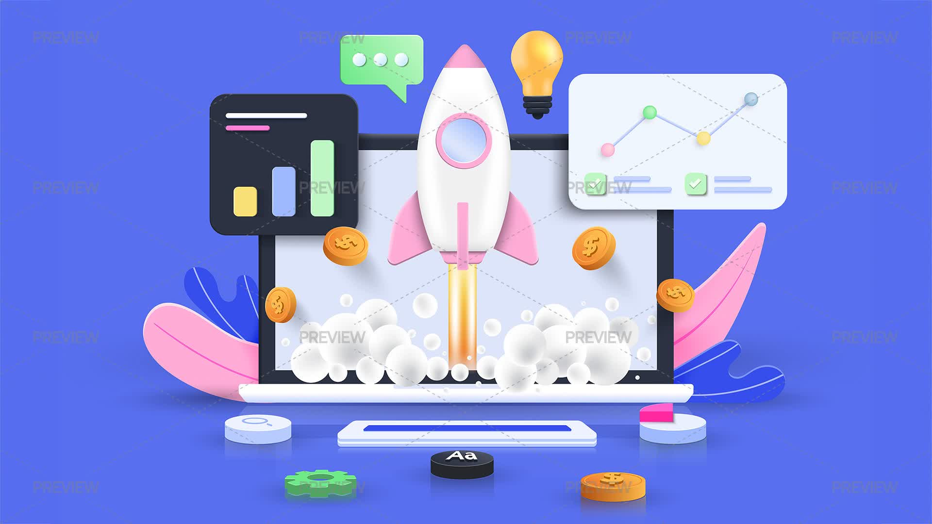 Startup Graphics Startup Banner - Graphics | Motion Array