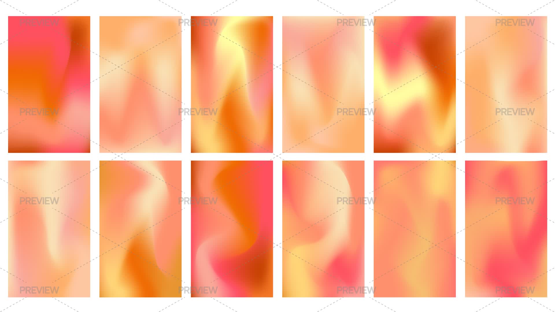 Warm Color Gradient Examples 14 Warm Gradient Backgrounds - Graphics | Motion Array