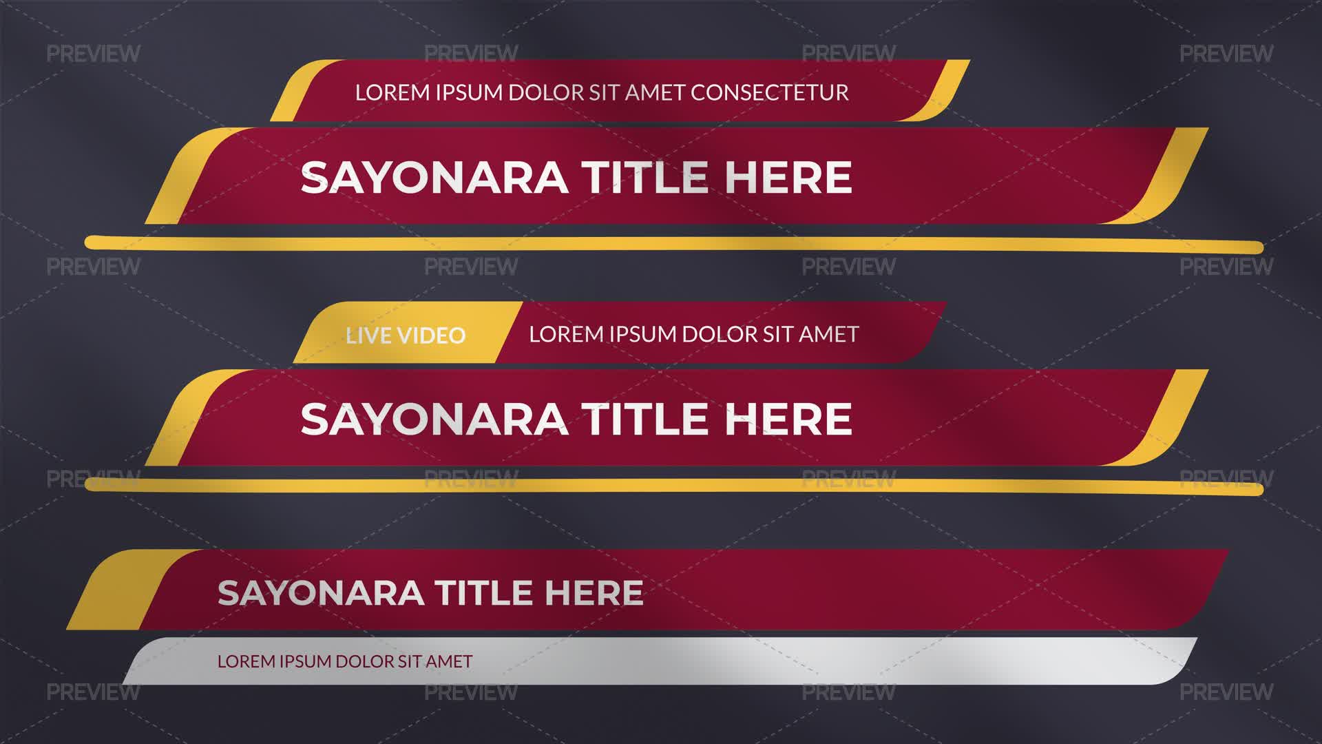 Lower Thirds Template - Graphics | Motion Array