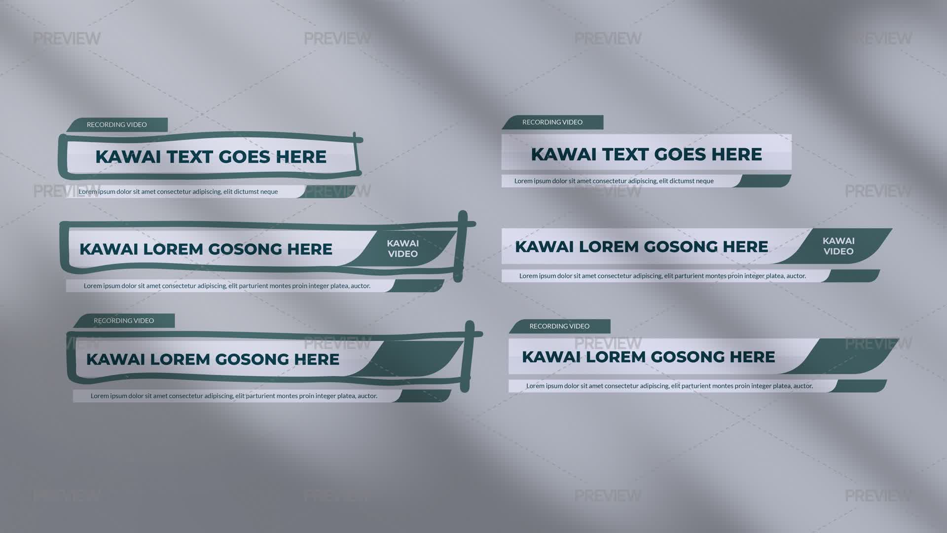Lower Thirds Template Graphics Motion Array