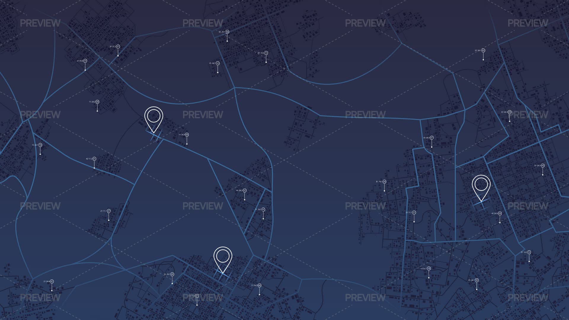 City Map With Data Visualization - Graphics | Motion Array