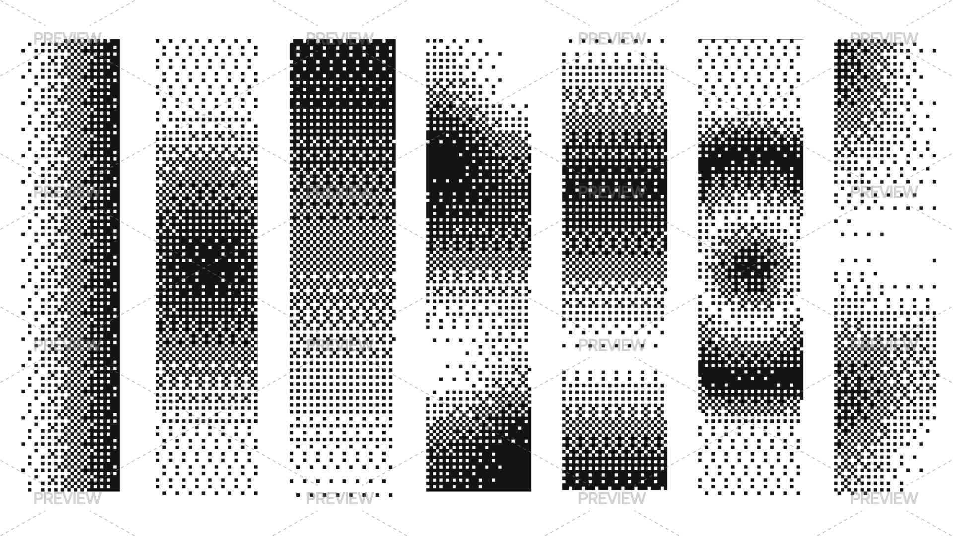 High Res Insect Screen Bitmap 7 Black Bitmap Vertical Elements - Graphics | Motion Array