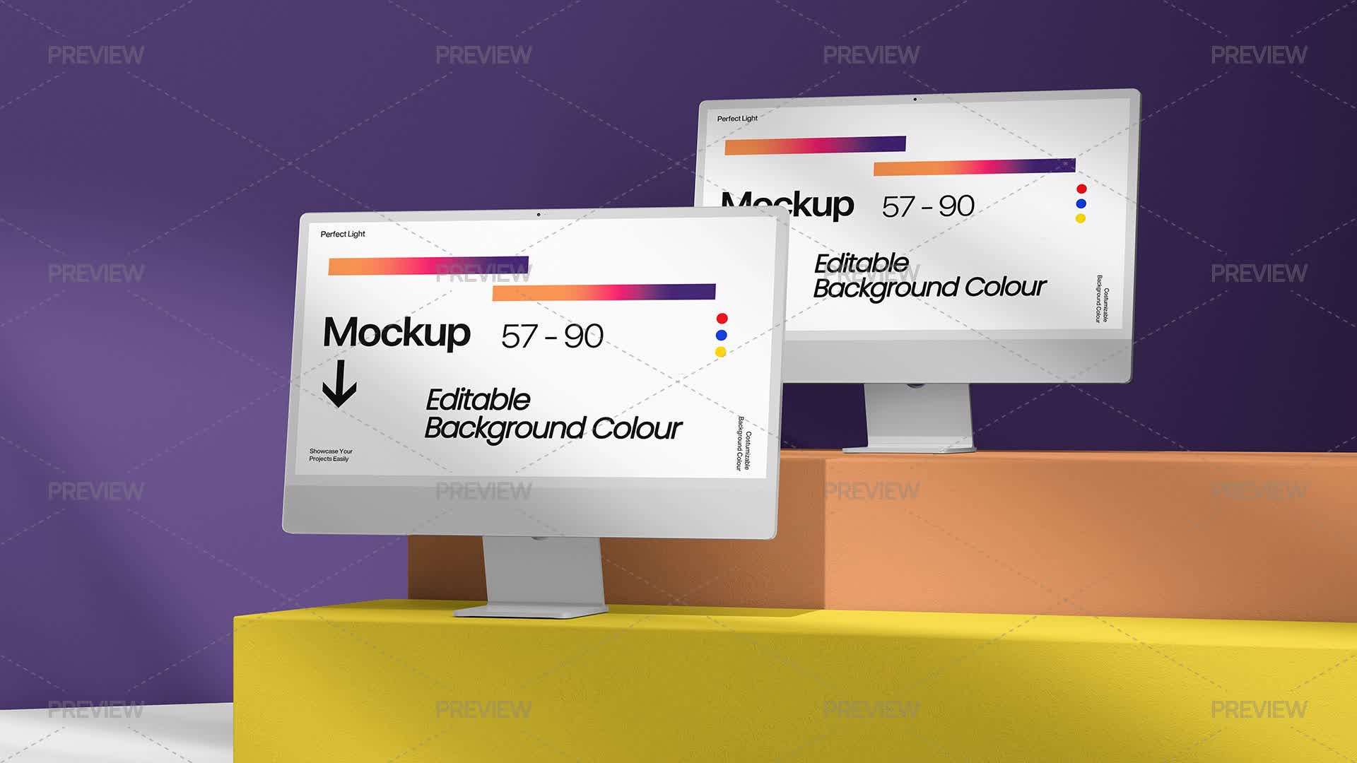 Computer Monitor Mockup - Graphics | Motion Array