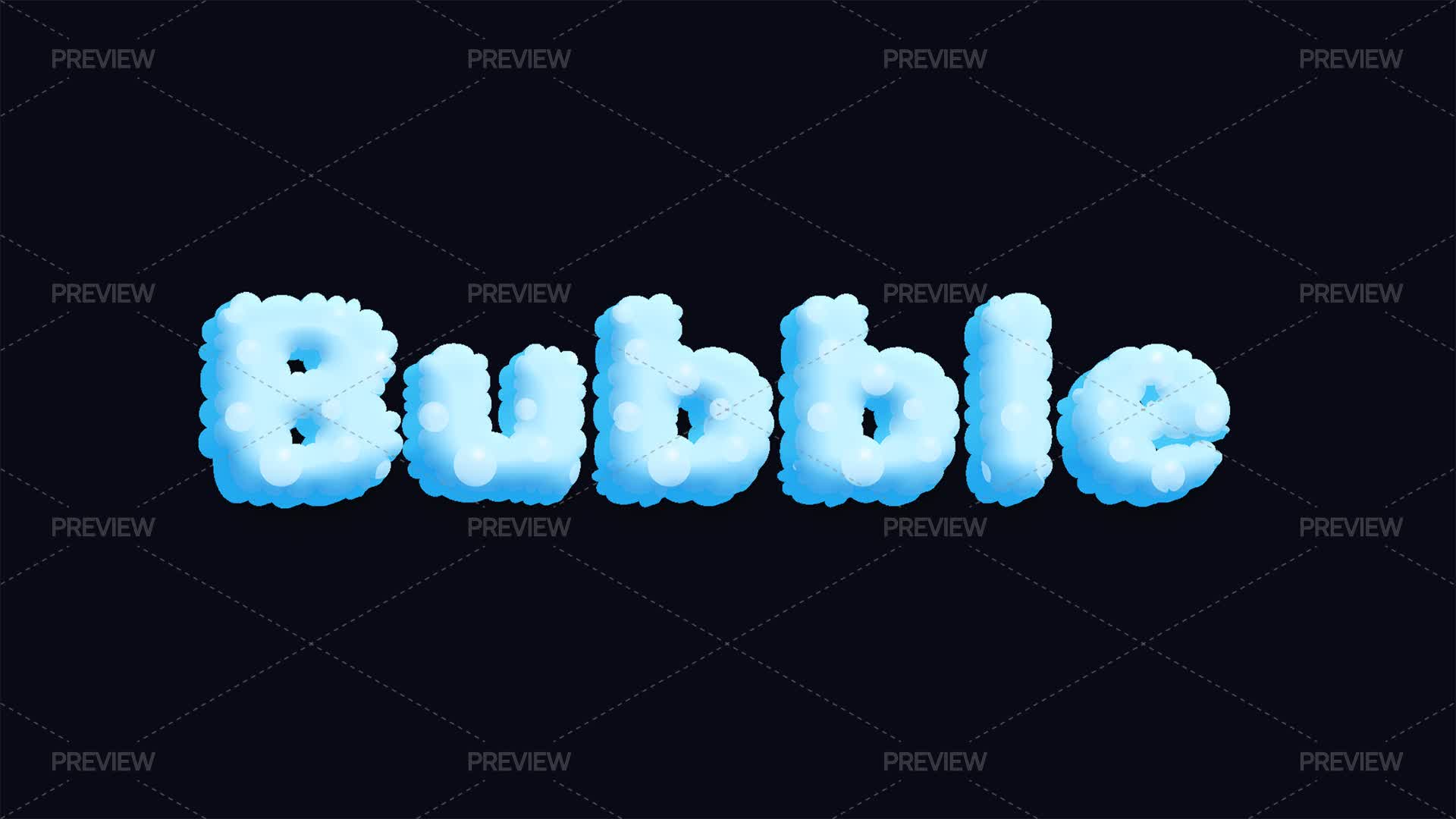 Bubble Text Effect - Graphics | Motion Array