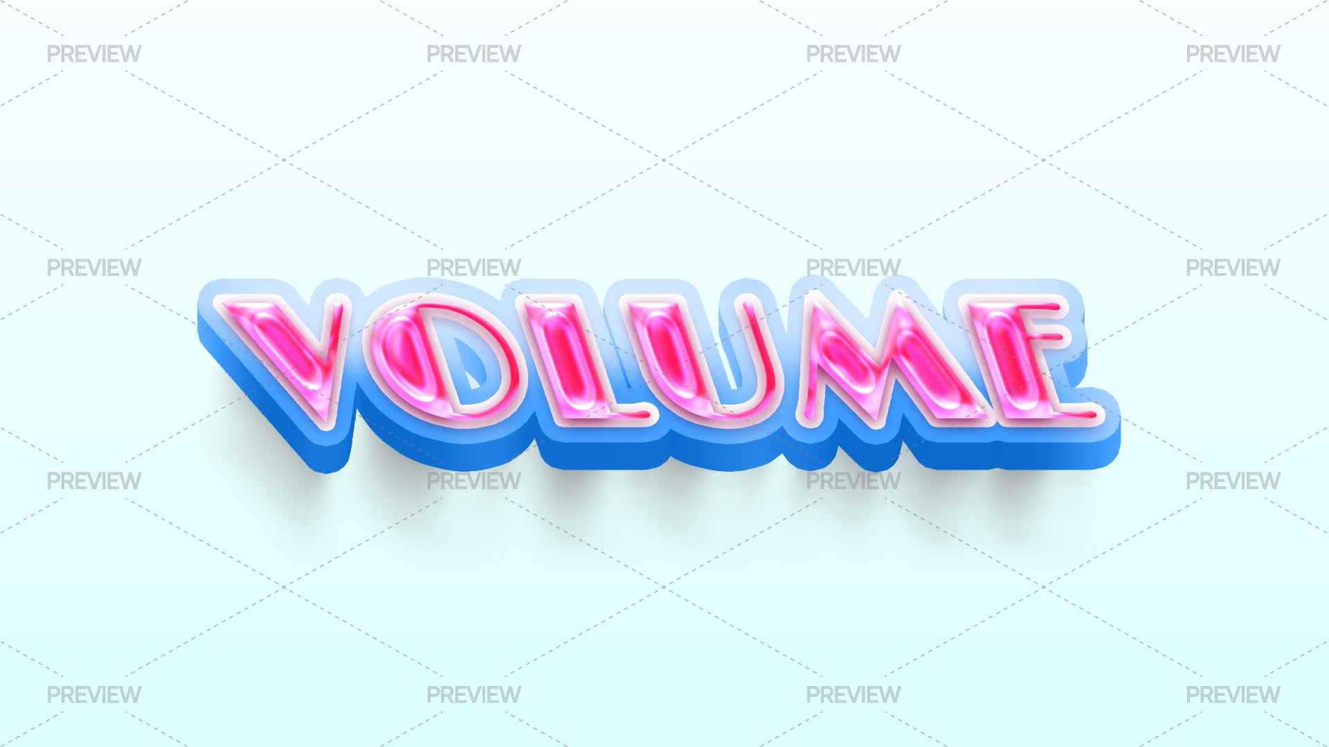 Volume Text Design Volume Text Effect - Graphics | Motion Array