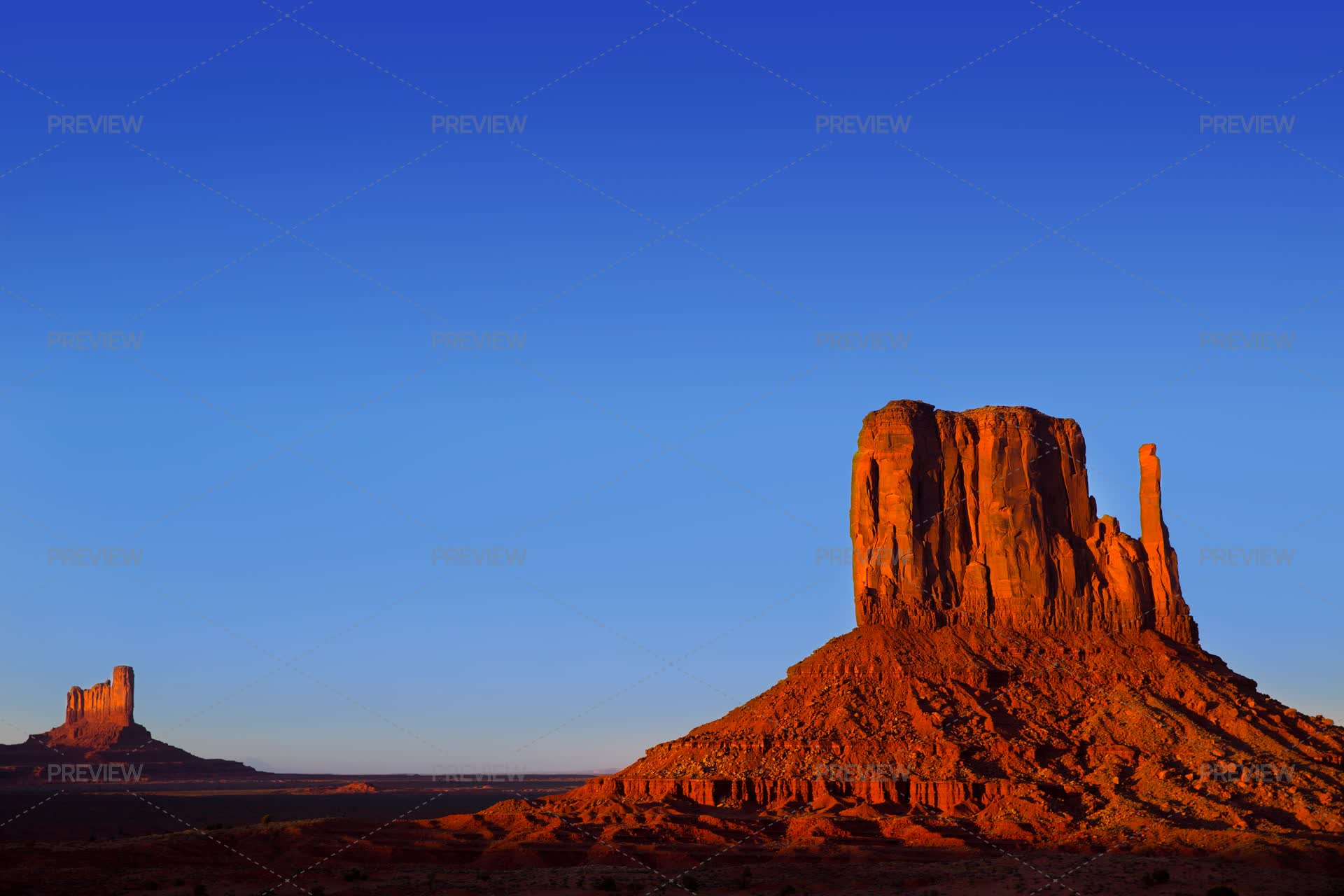 Monument Valley West Mitten Butte Utah - Stock Photos | Motion Array