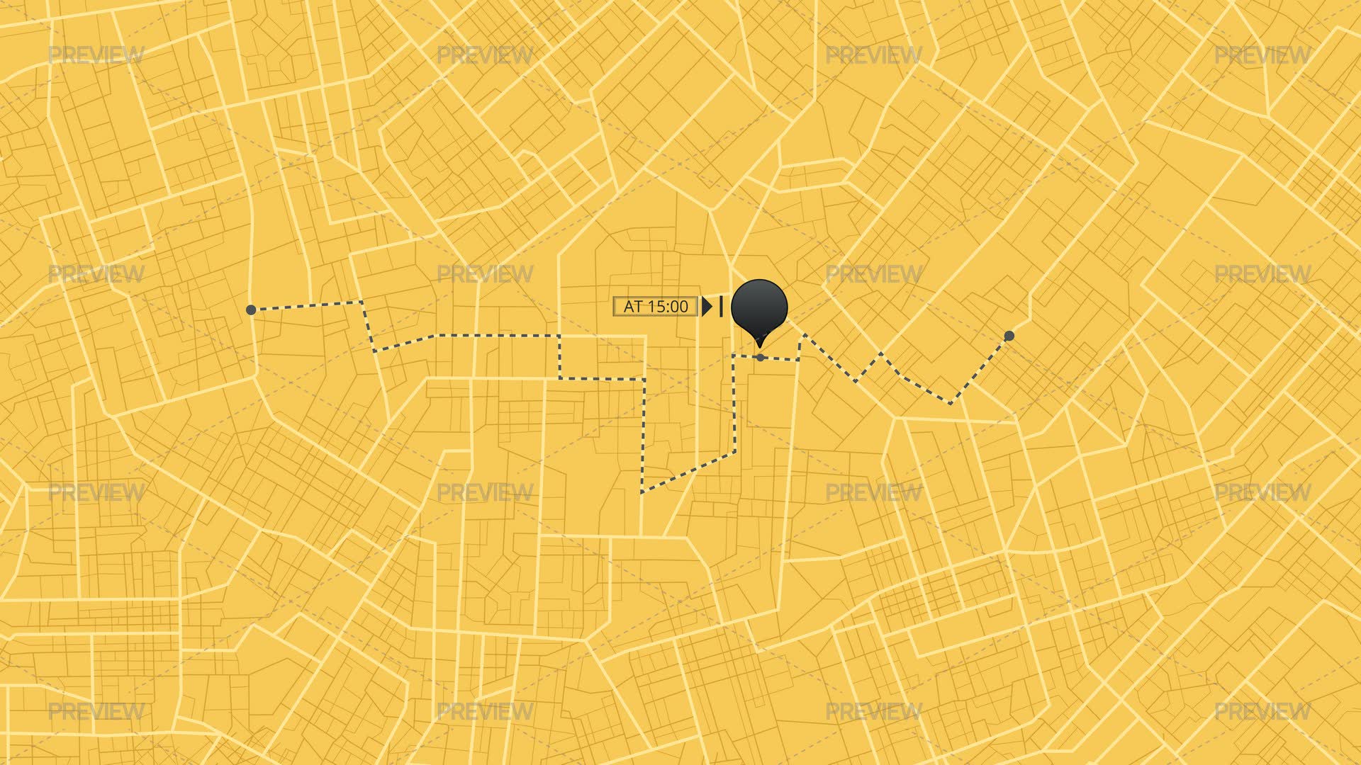 Delivery Route Map - Graphics | Motion Array