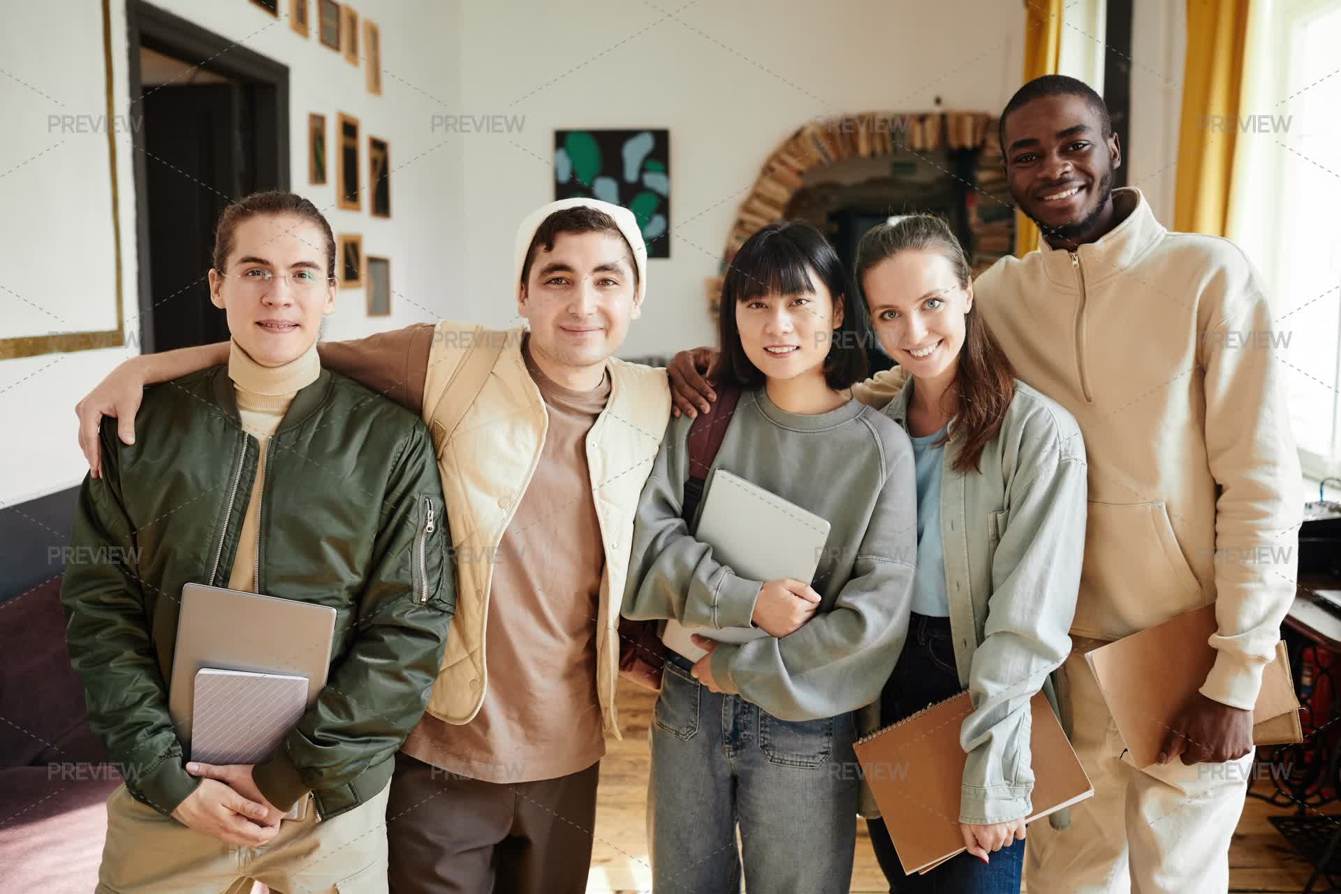 Group Of Students Studying At University - Stock Photos | Motion Array