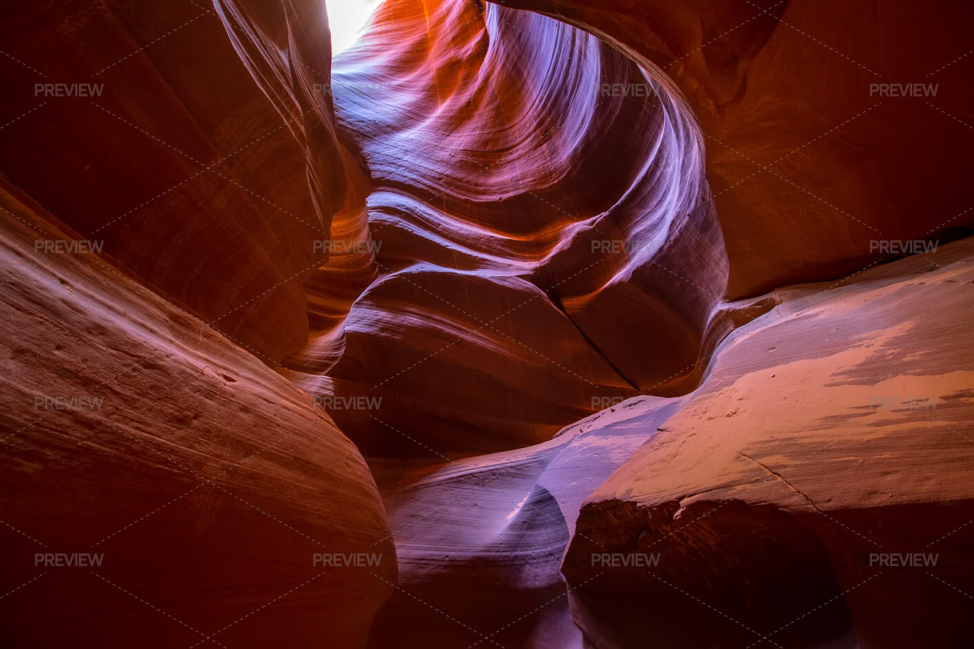Antelope Canyon AZ Navajo Land Rock Formation, In Page Arizona - Stock ...