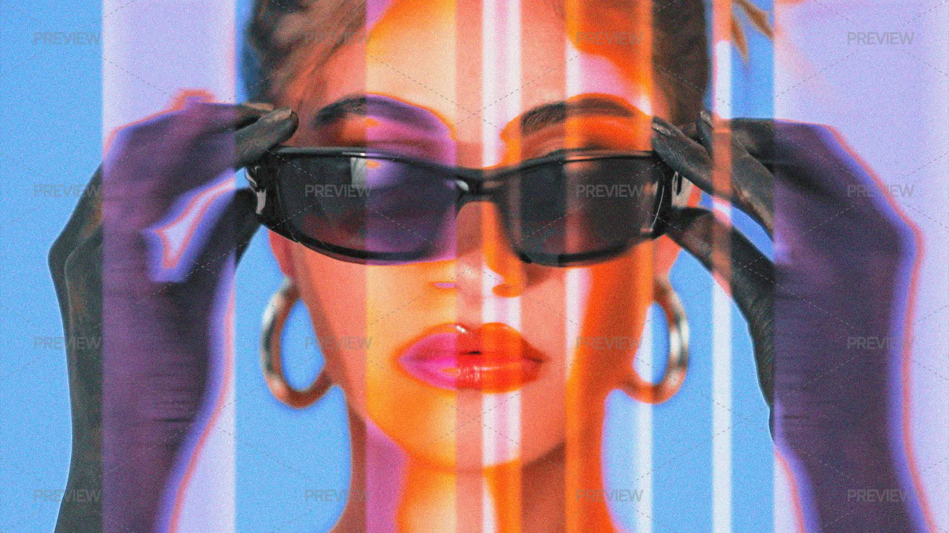 Color Streaks Distortion Photo Effect - Graphics | Motion Array