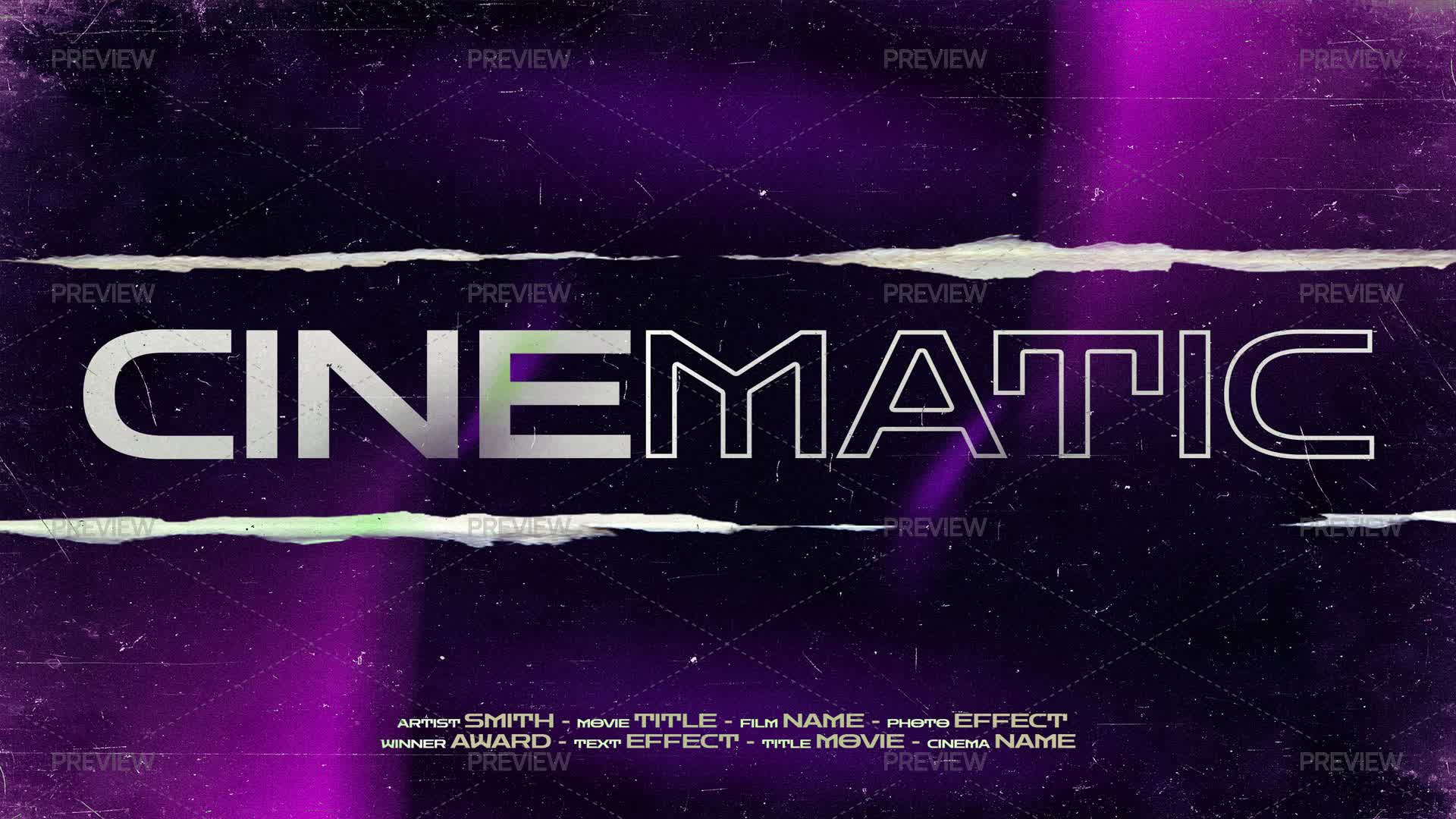 Cinematic Text Effect - Graphics | Motion Array