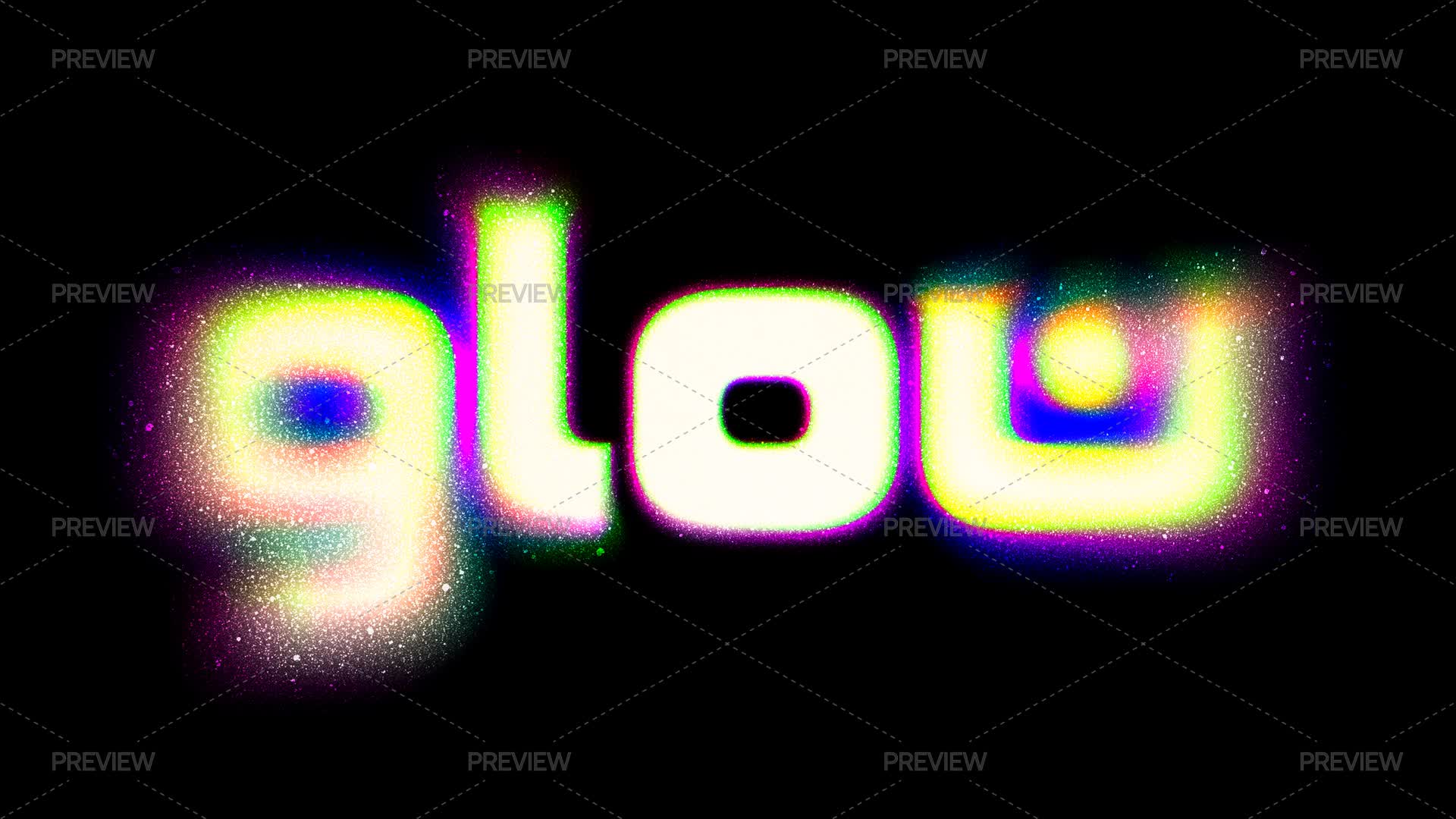Array Glow Glow Blurred Text Effect - Graphics | Motion Array