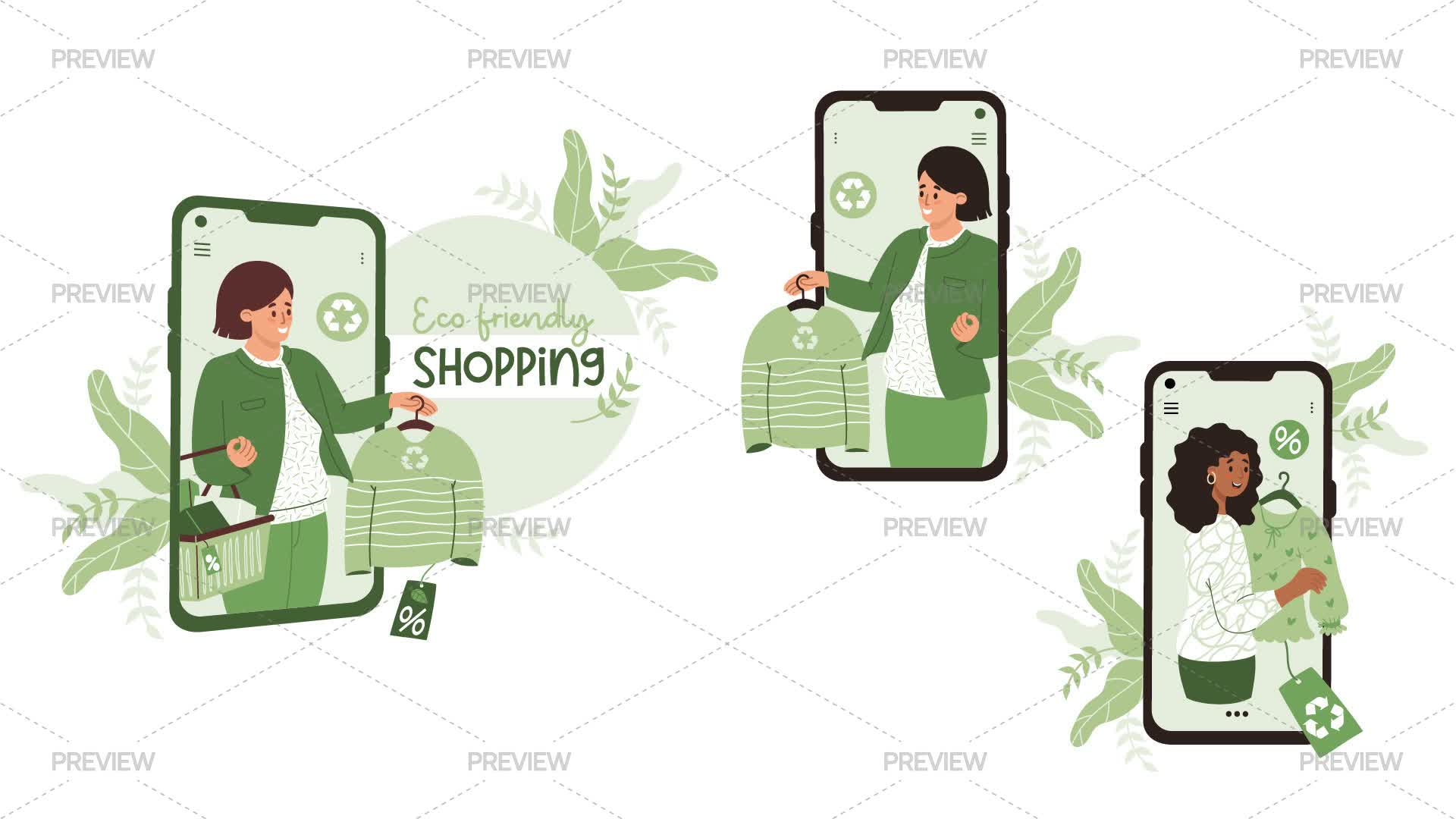 Eco Friendly Online Shopping - Graphics | Motion Array