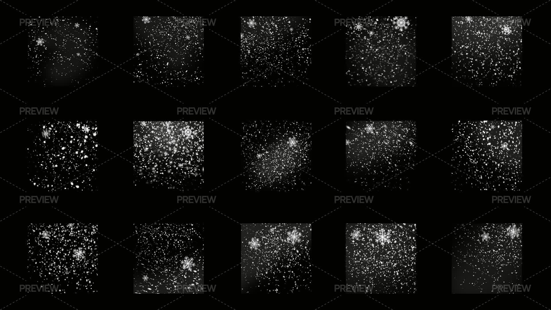 10 Snowflake Overlays - Graphics | Motion Array