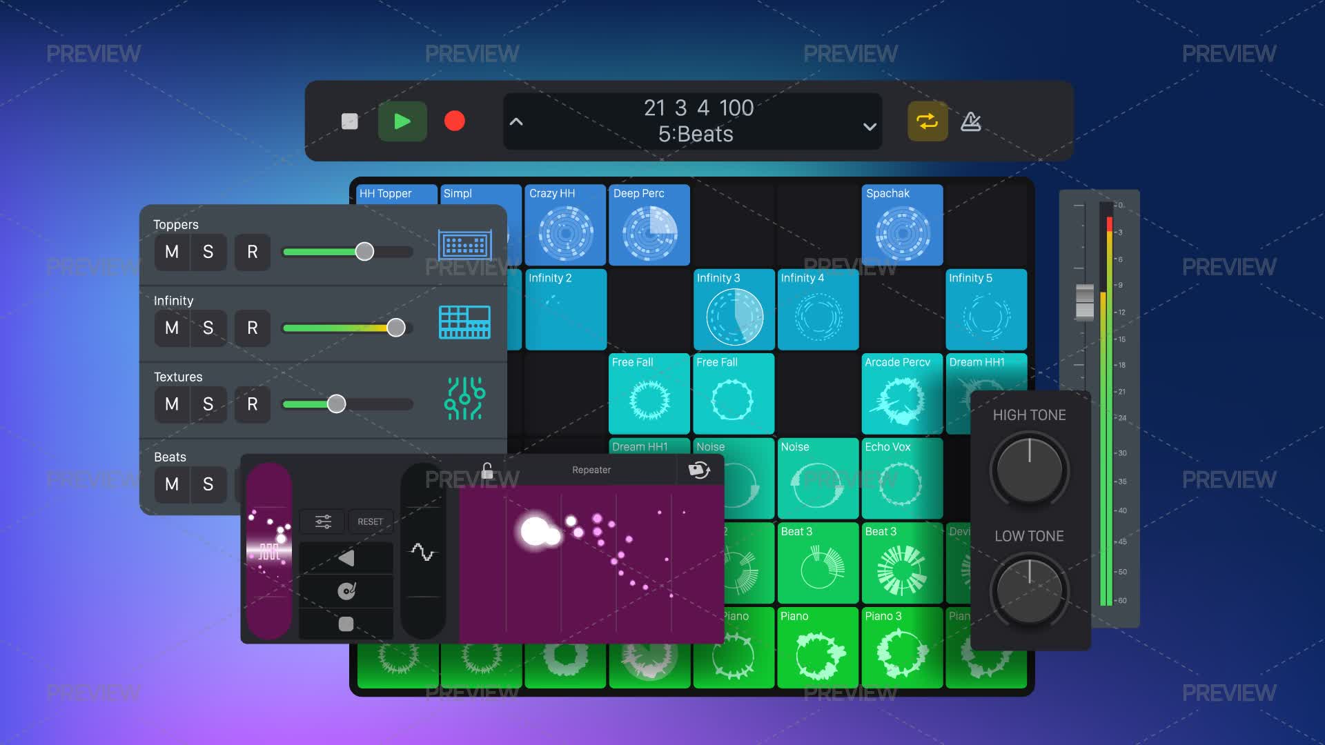 Audio Editing Interface - Graphics | Motion Array