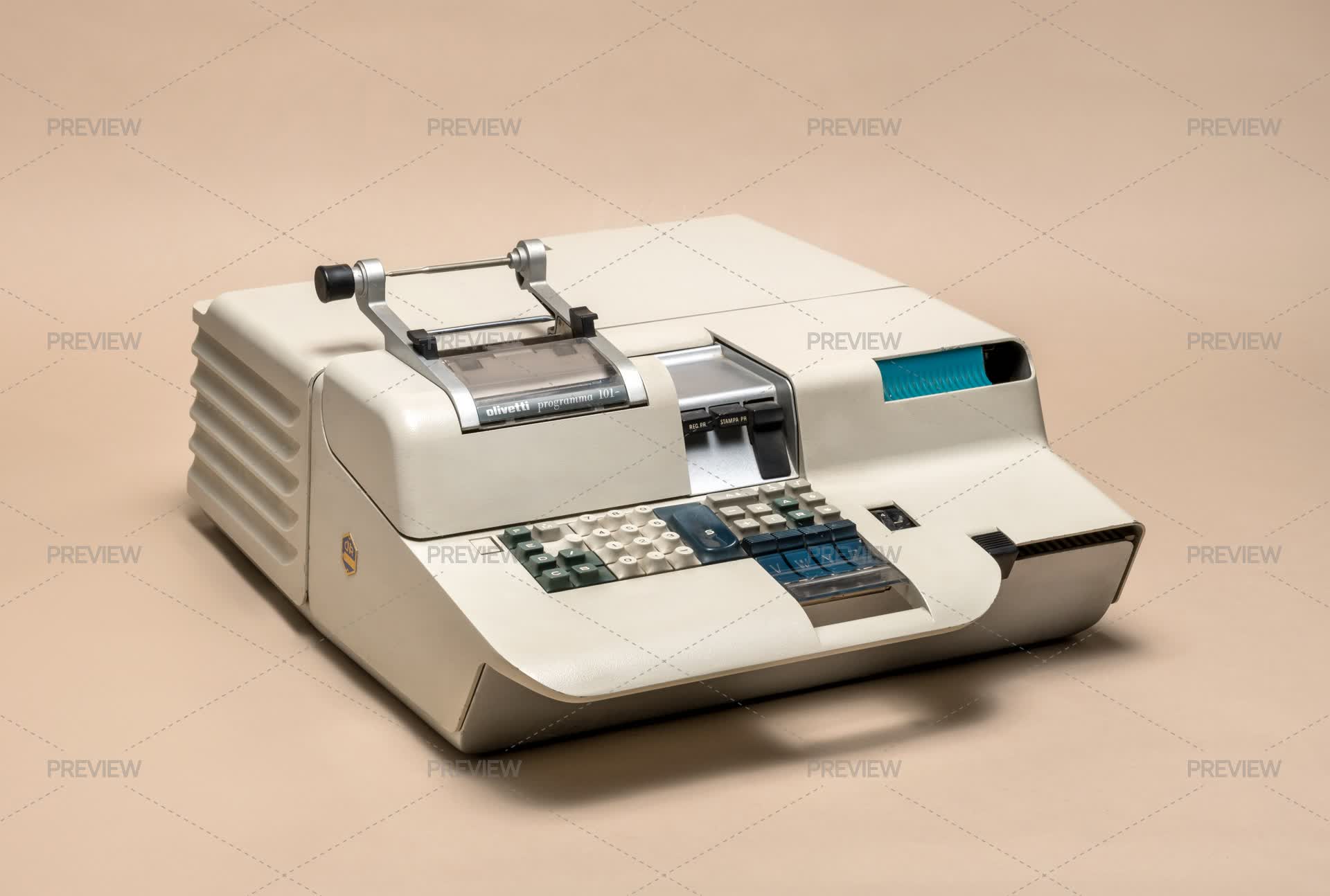 Programma 101 By Olivetti From 1966 - Stock Photos | Motion Array