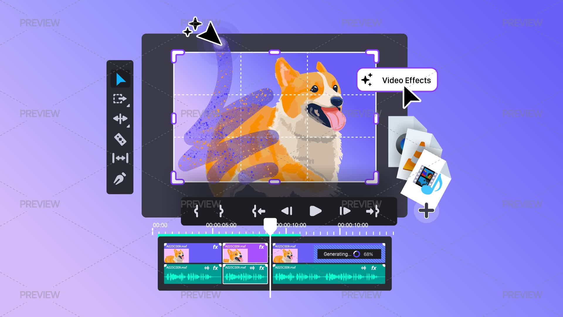 Video Editing App Inteface Video Editing Interface - Graphics | Motion Array