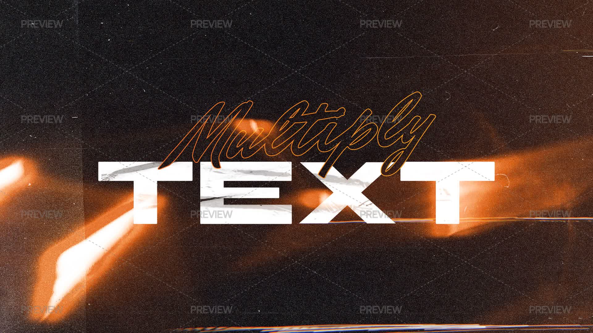 Multi Word Effect Multiply Text Effect - Graphics | Motion Array