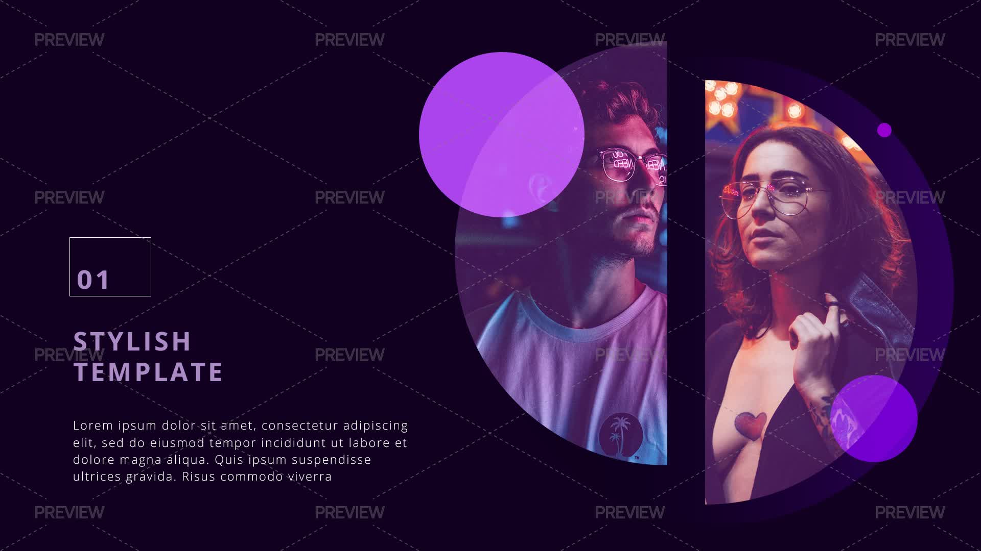 Slide Example Stylish Stylish Slide Template - Graphics | Motion Array