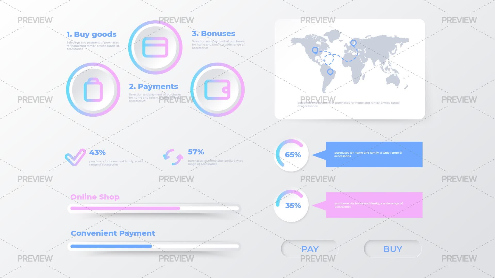 Commence Graphics E-Commerce Business Infographic - Graphics | Motion Array