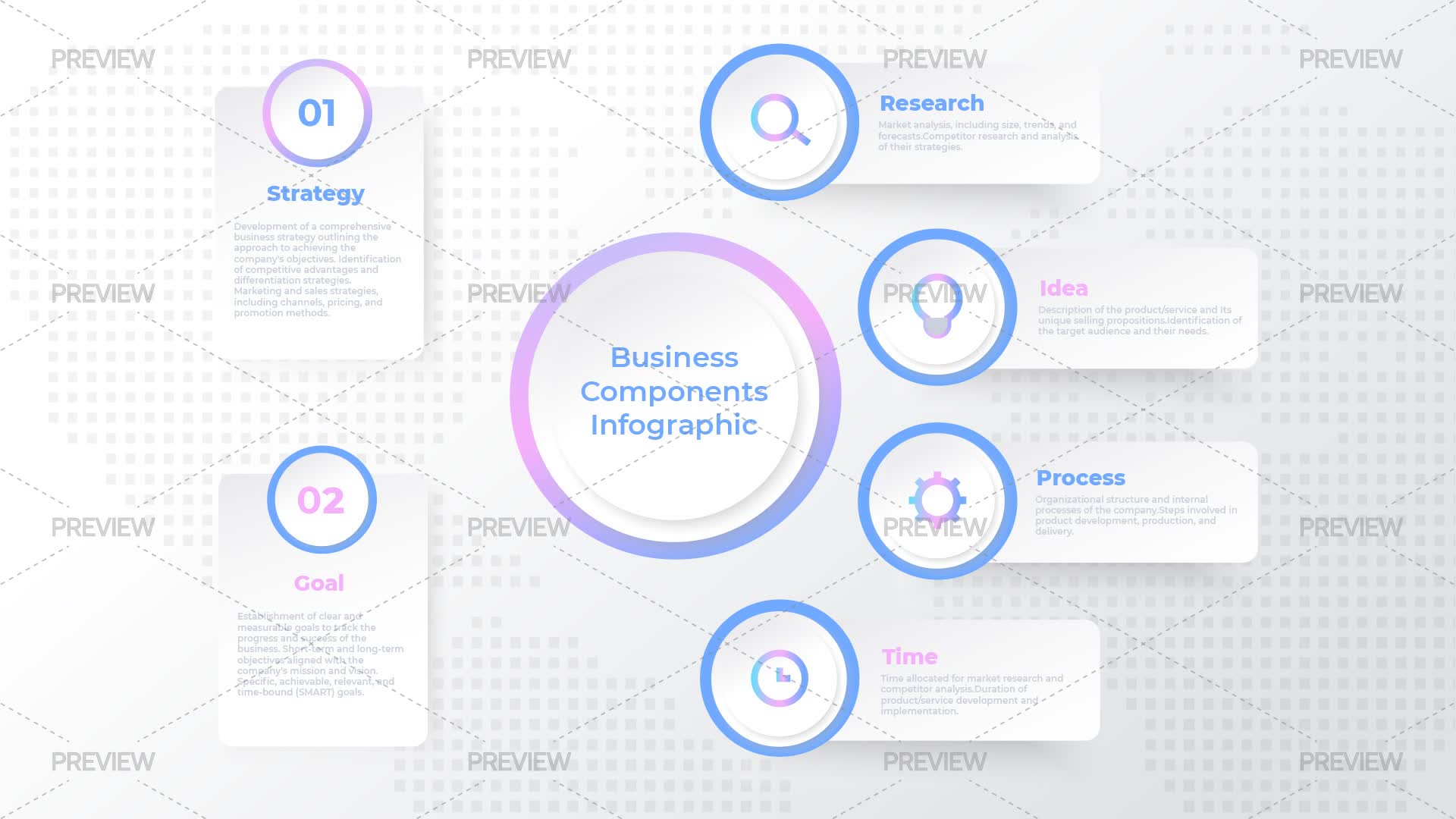 Business Components Infographic - Graphics | Motion Array
