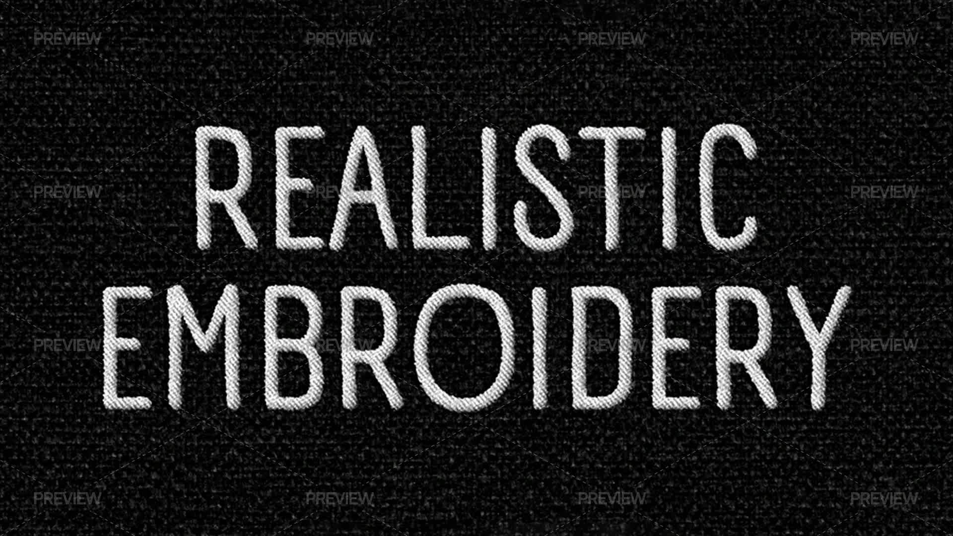 Stitching Embroidery Effect - Graphics | Motion Array