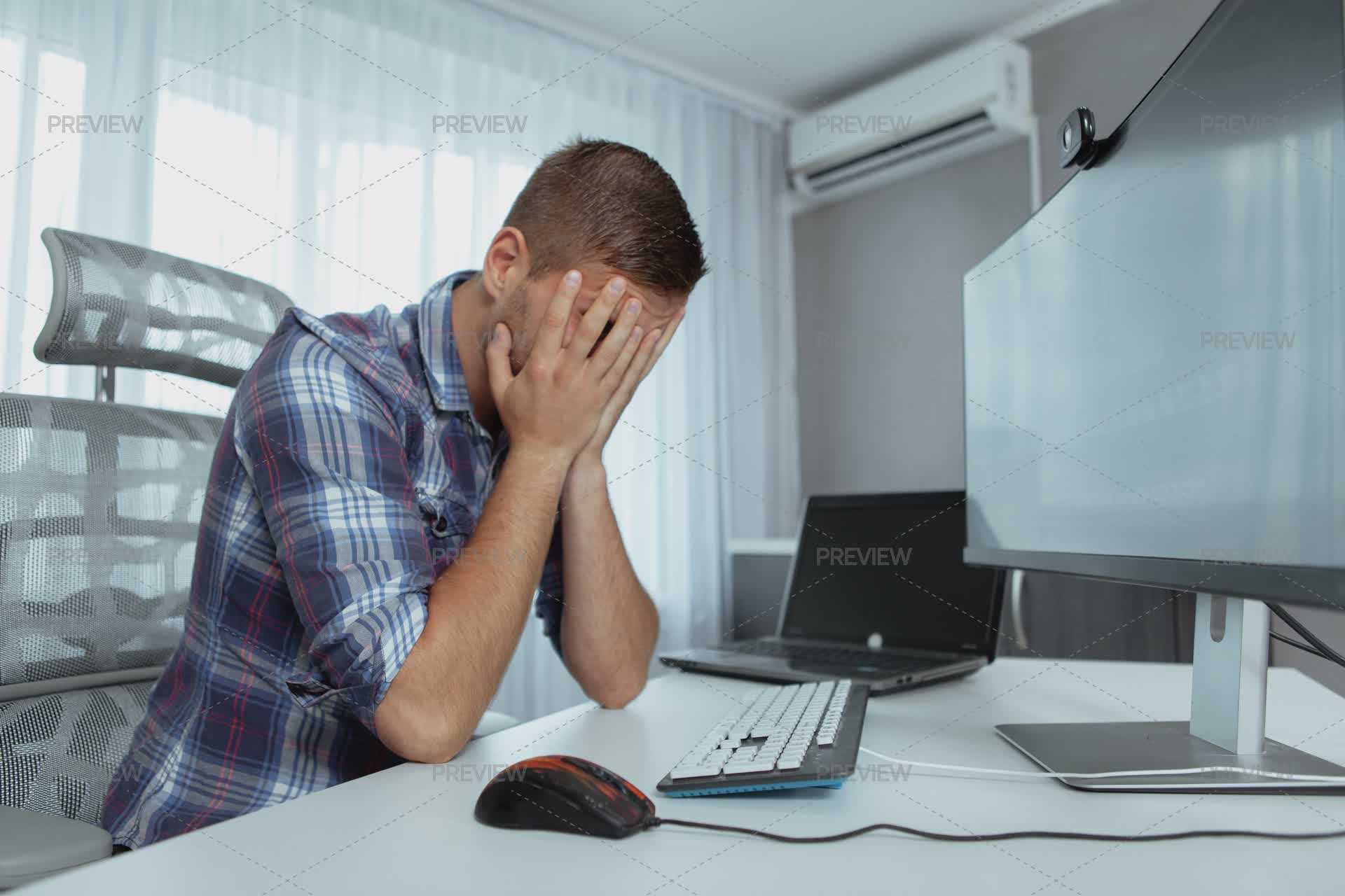 Frustrated Programmer - Stock Photos | Motion Array