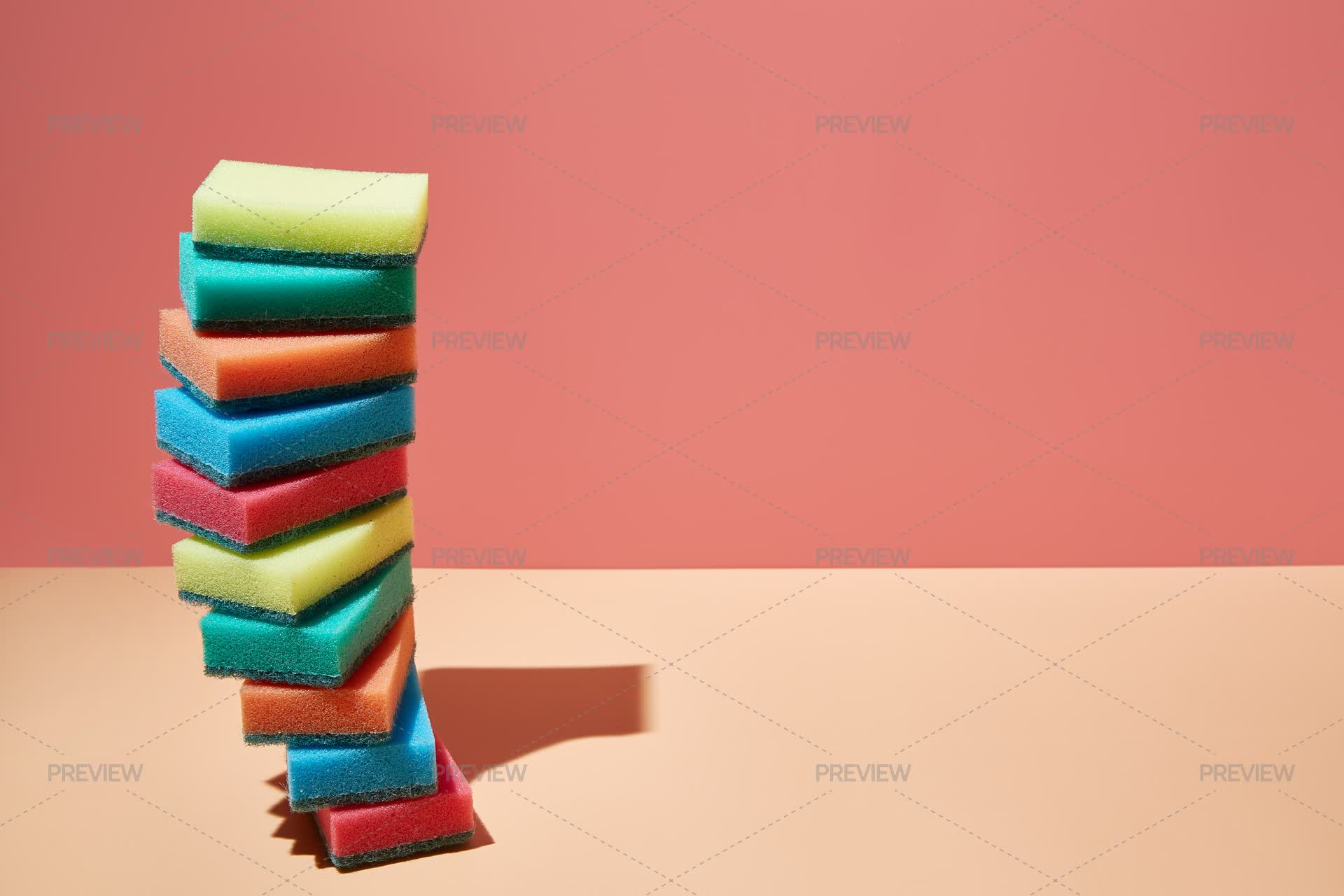 Stack Of Sponges - Stock Photos | Motion Array