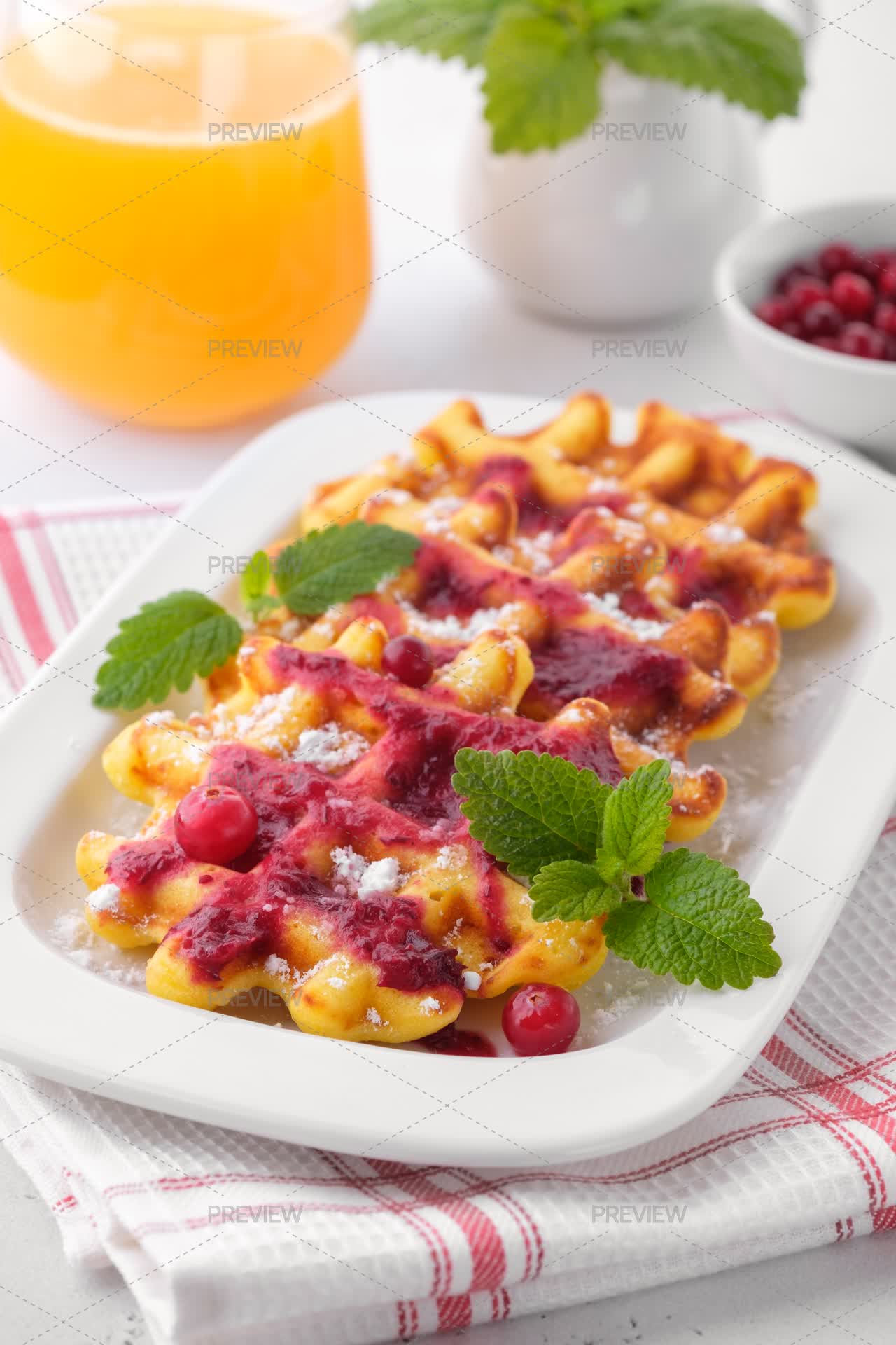 Waffles Array Belgian Waffles - Stock Photos | Motion Array
