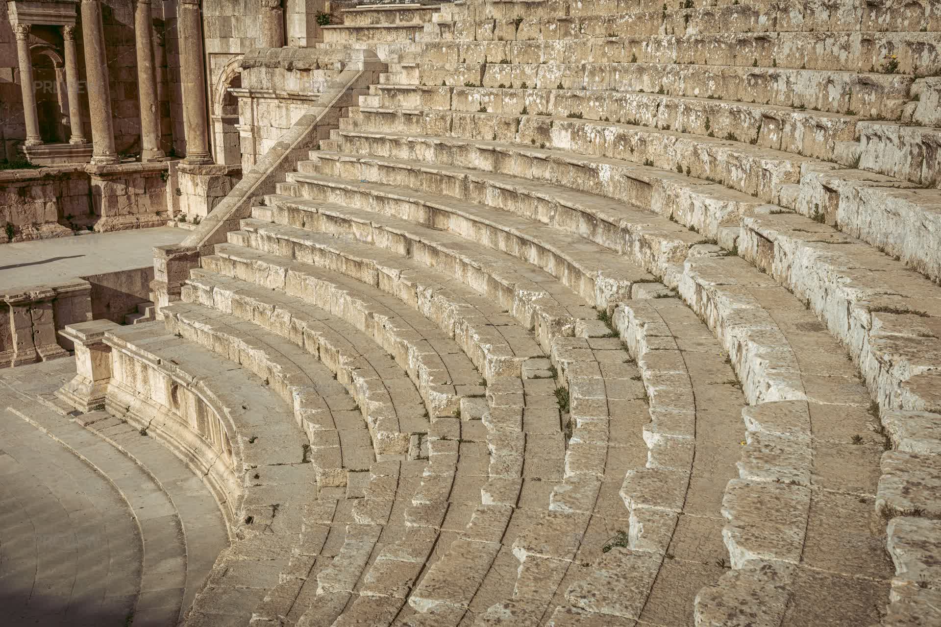 First Amphitheaters Ancient Amphitheater - Stock Photos | Motion Array