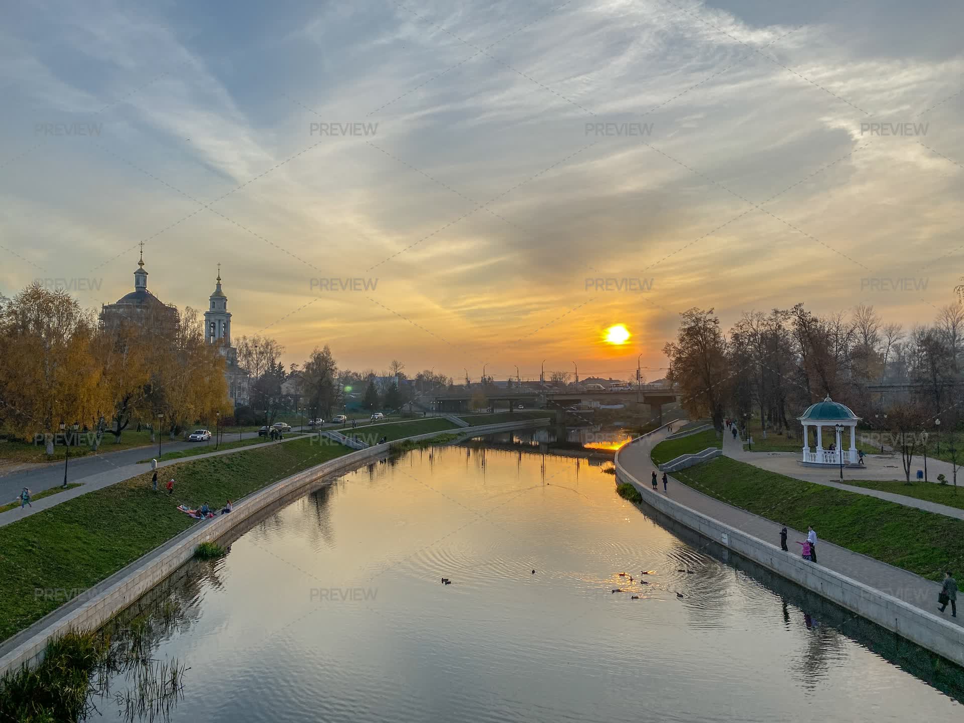 Panoramic River Panoramic River View - Stock Photos | Motion Array