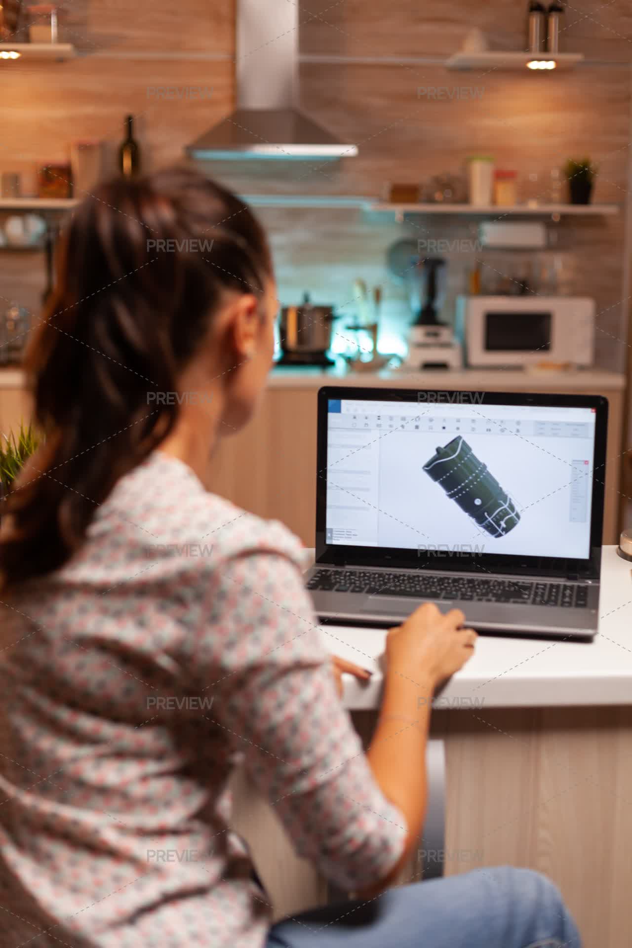 Designer Using CAD Software - Stock Photos | Motion Array